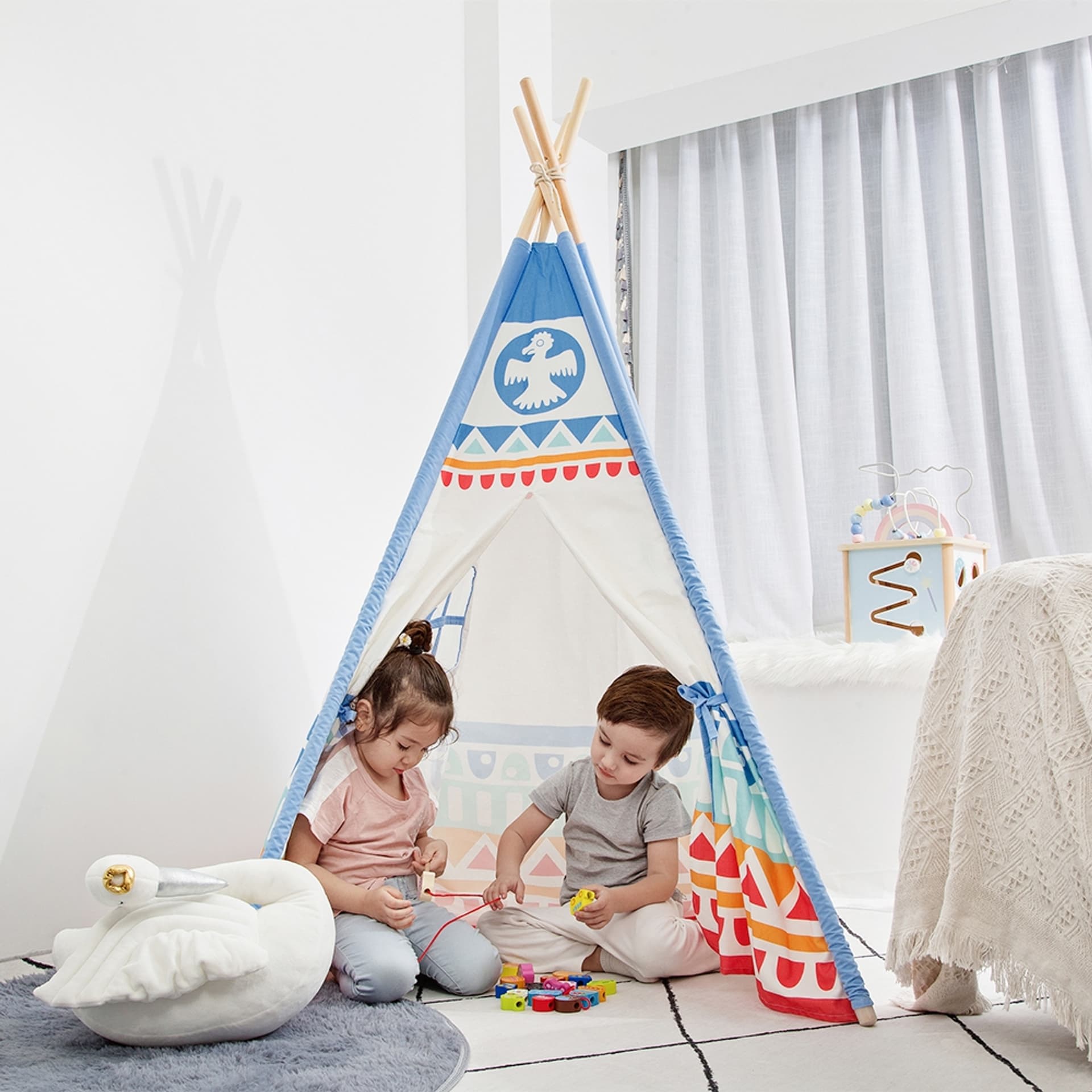 

CLASSIC WORLD Drewniany Namiot Teepee
