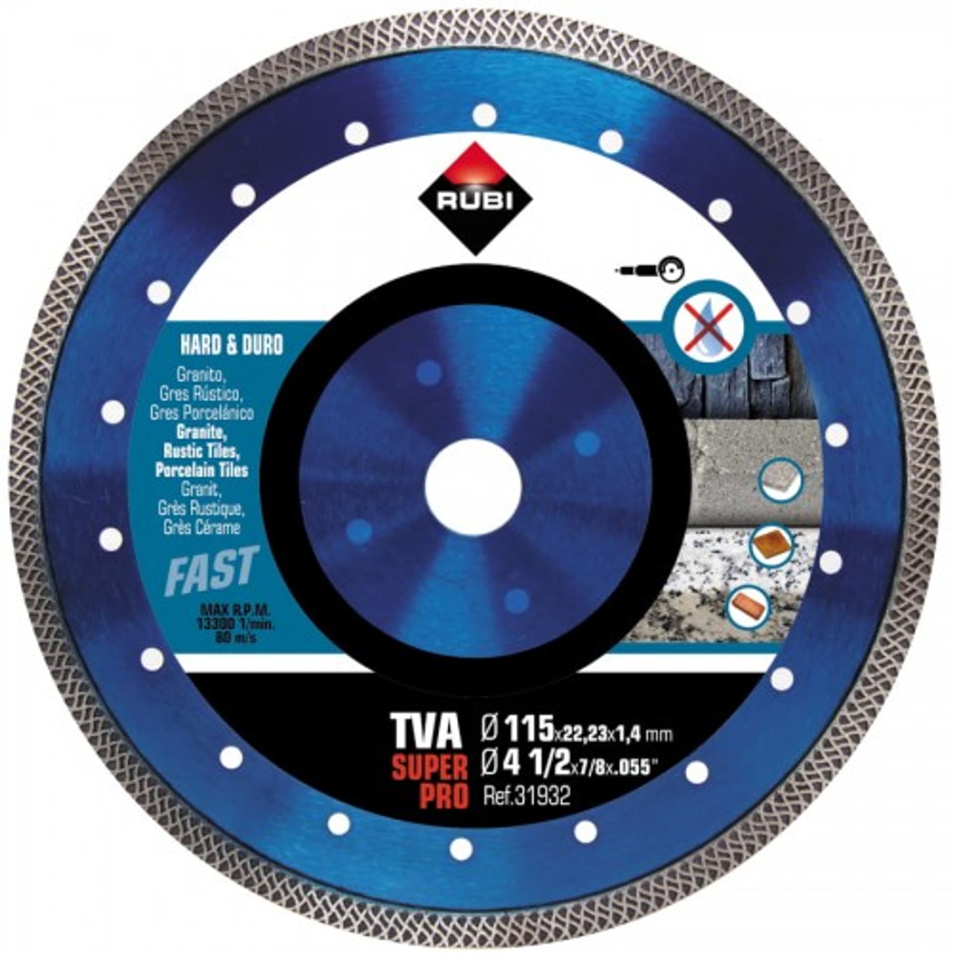 

TARCZA DIAMENTOWA DO MAT. TWARDYCH, TURBO VIPER (TVA) 115MM, Tva) 115m