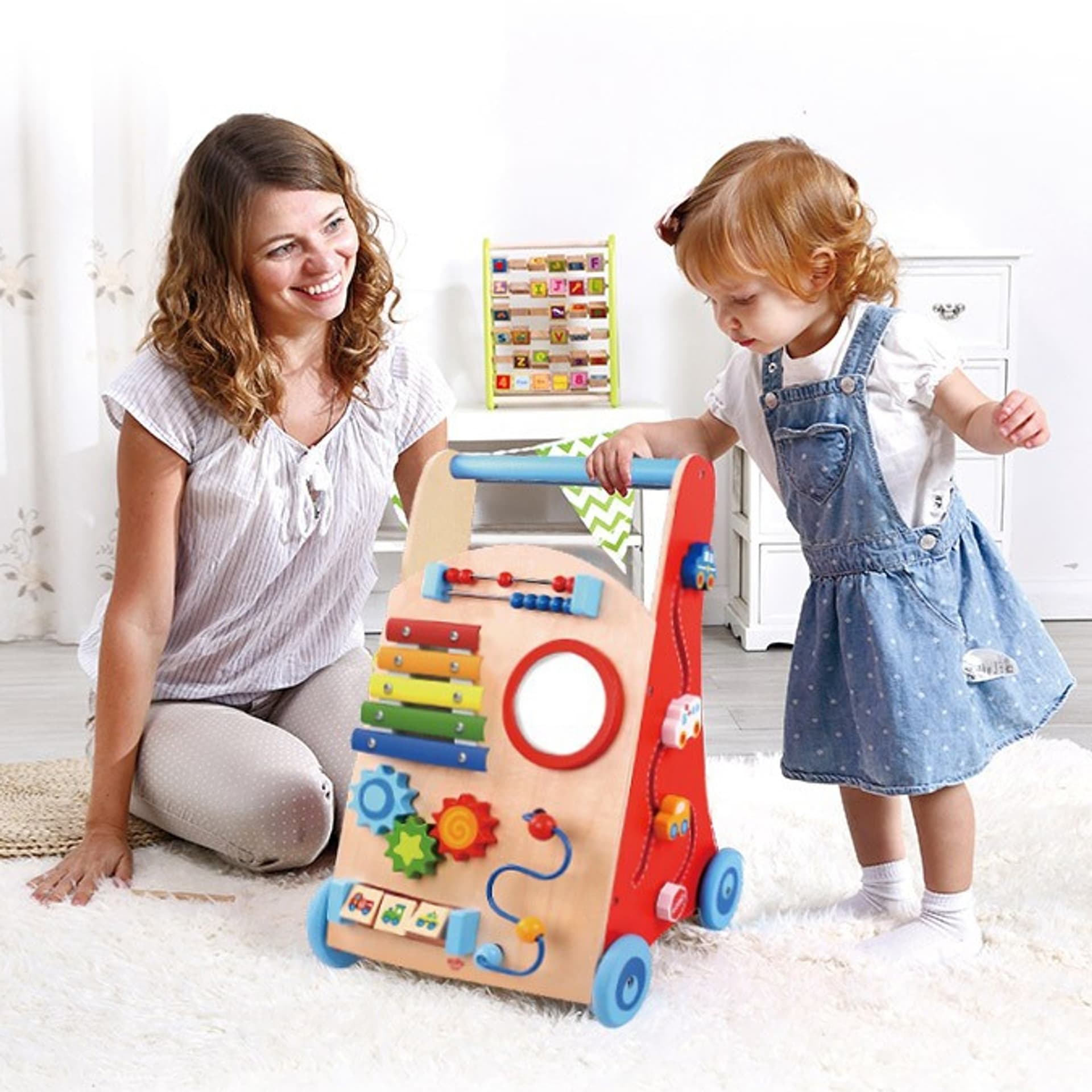 

TOOKY TOY Wielofunkcyjny Chodzik Pchacz Panel Edukacyjny Dla Dzieci