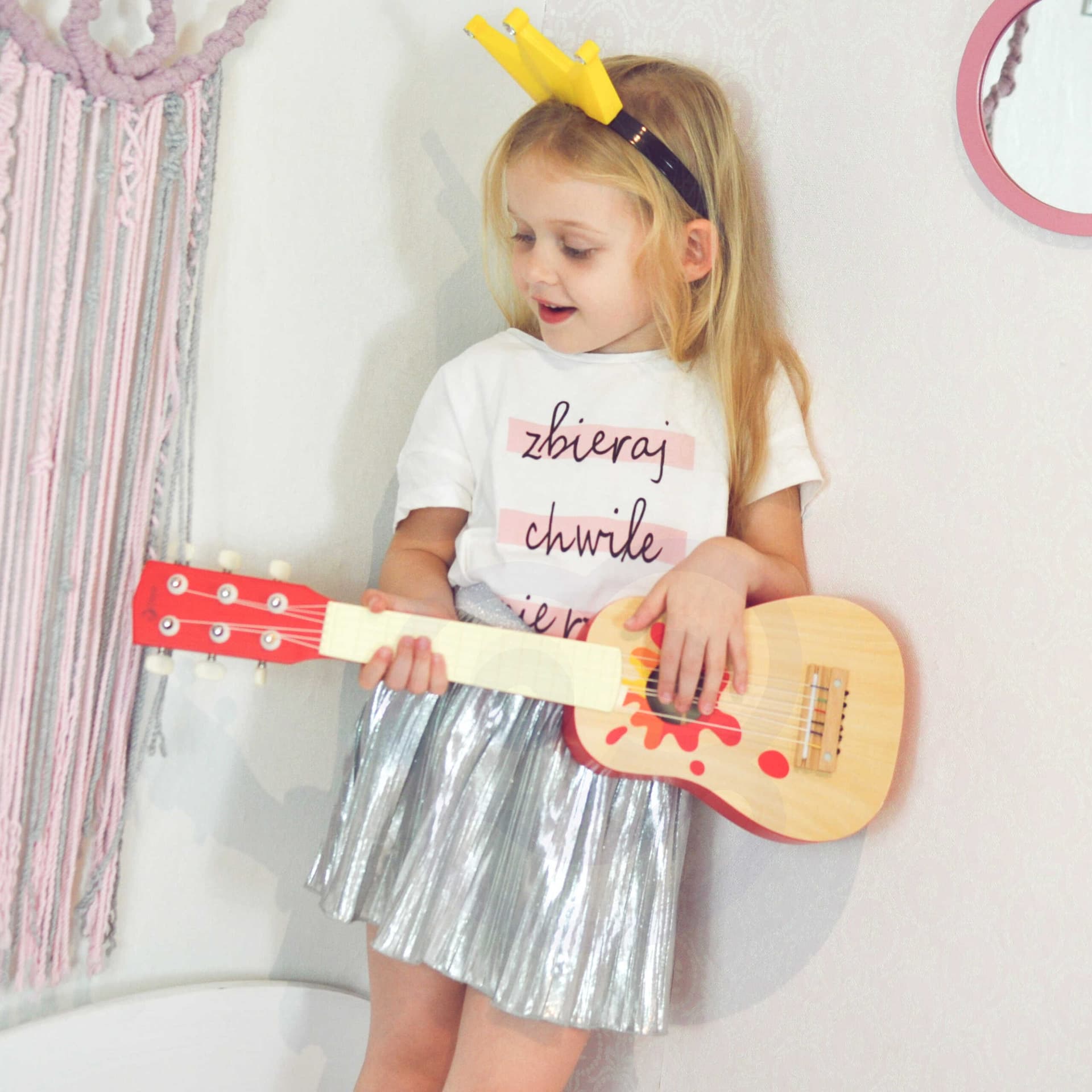 

CLASSIC WORLD Drewniana Gitara dla Dzieci Akustyczna