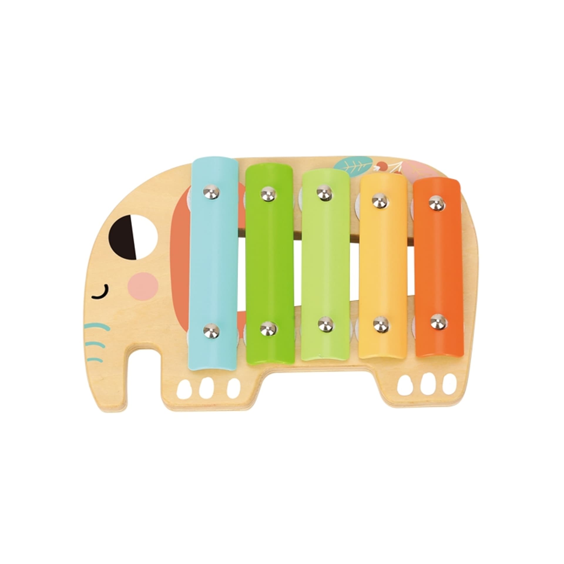 

TOOKY TOY Zestaw Instrumenty Muzyczne dla Dzieci Cymbałki Bębenek Flet Marakasy w Skrzyni 6 el.
