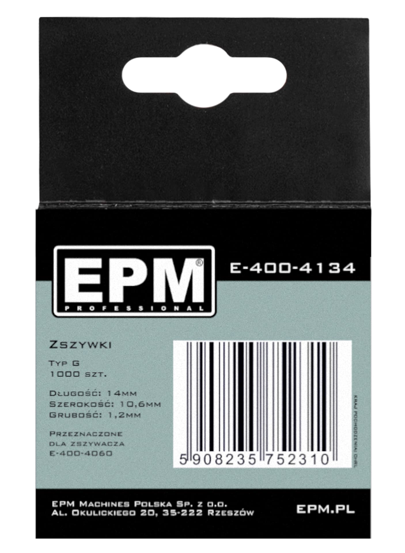 

ZSZYWKI TYP G 1000SZT 10.6MM*1.2MM 14MM