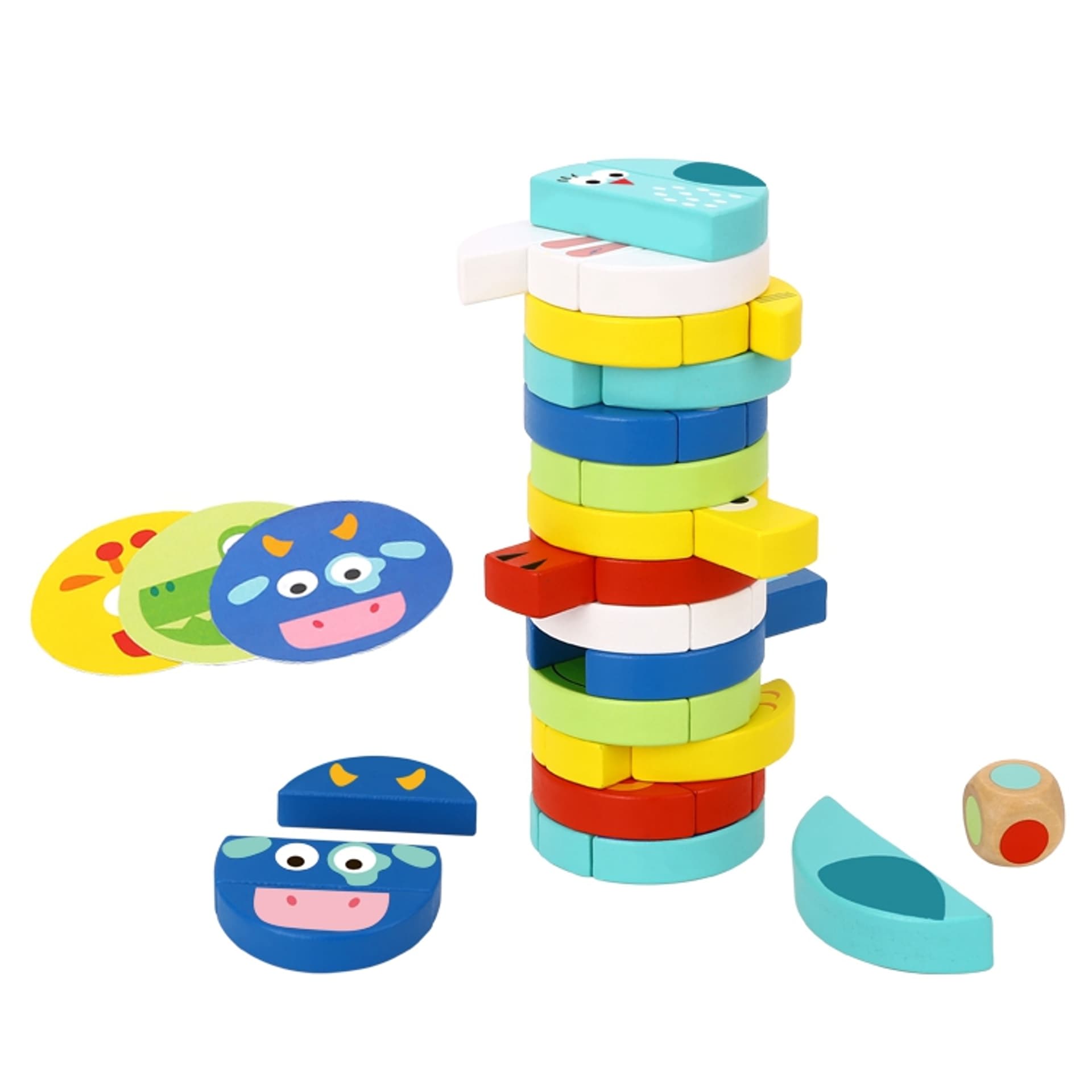 

TOOKY TOY Gra Zręcznościowa Klocki Zwierzęta Certyfikat FSC
