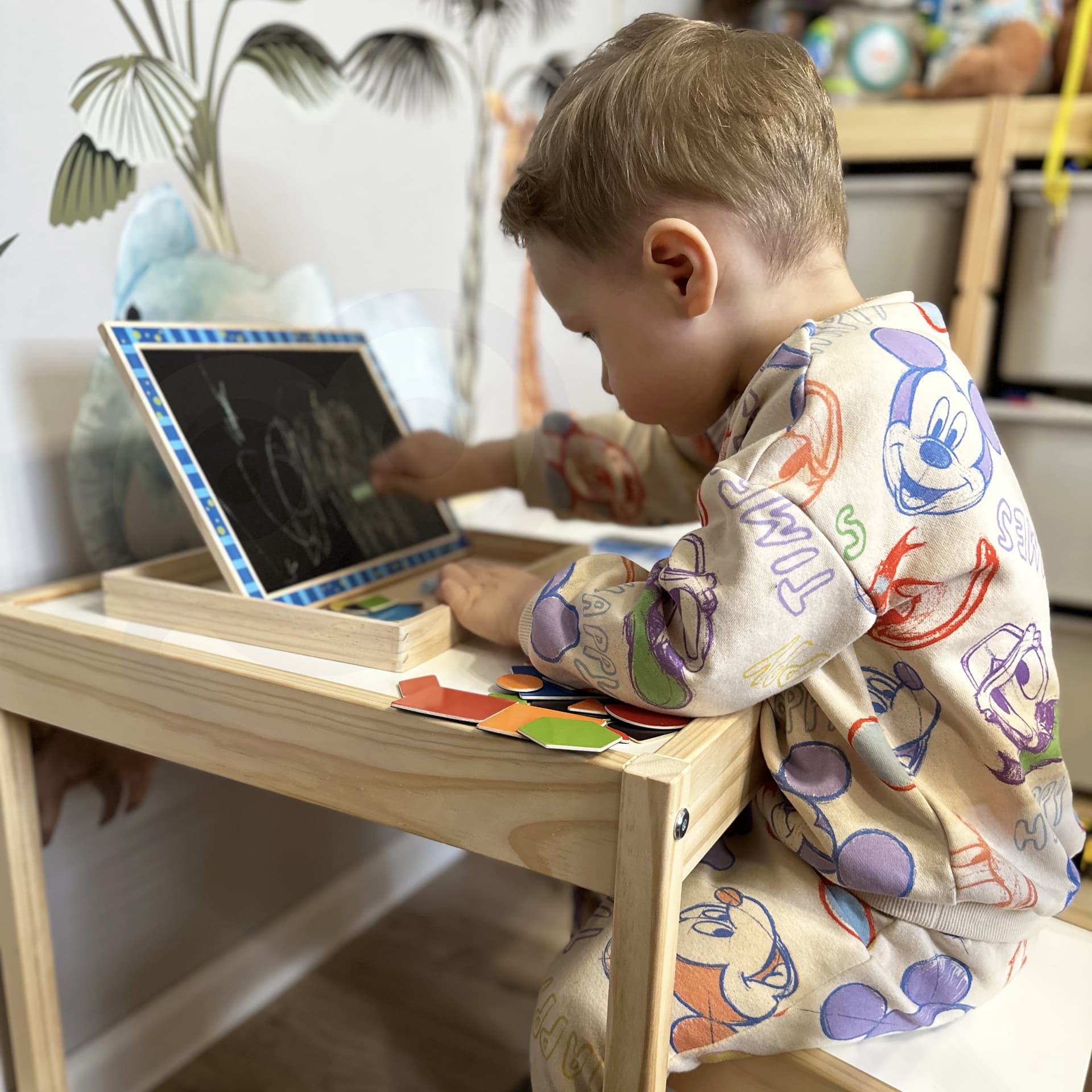 

TOOKY TOY Dwustronna Tablica Magnetyczna Układanka Puzzle Kształty