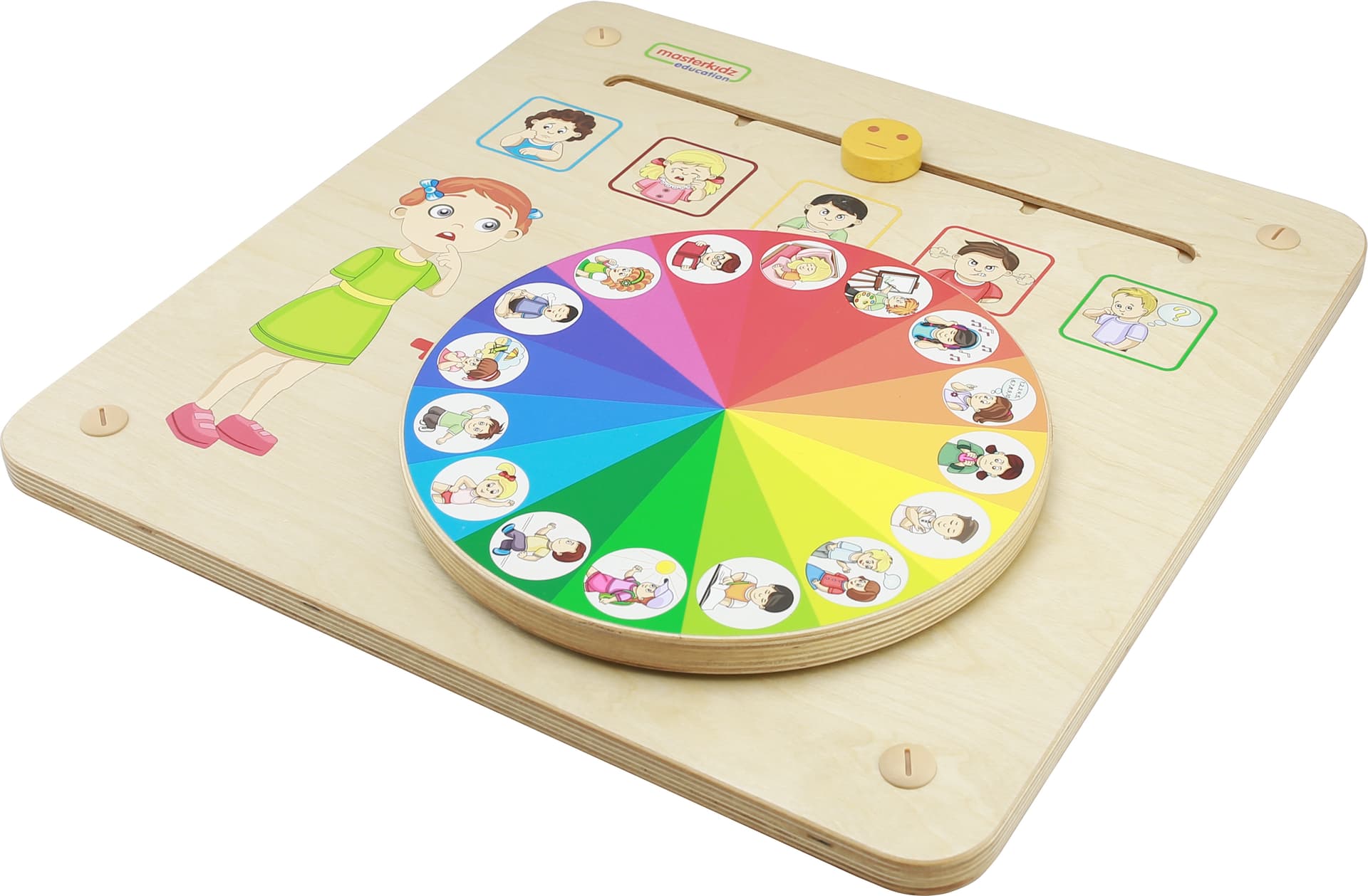 

MASTERKIDZ Tablica Edukacyjna Nauka Emocji Zarządzanie Emocjami Montessori
