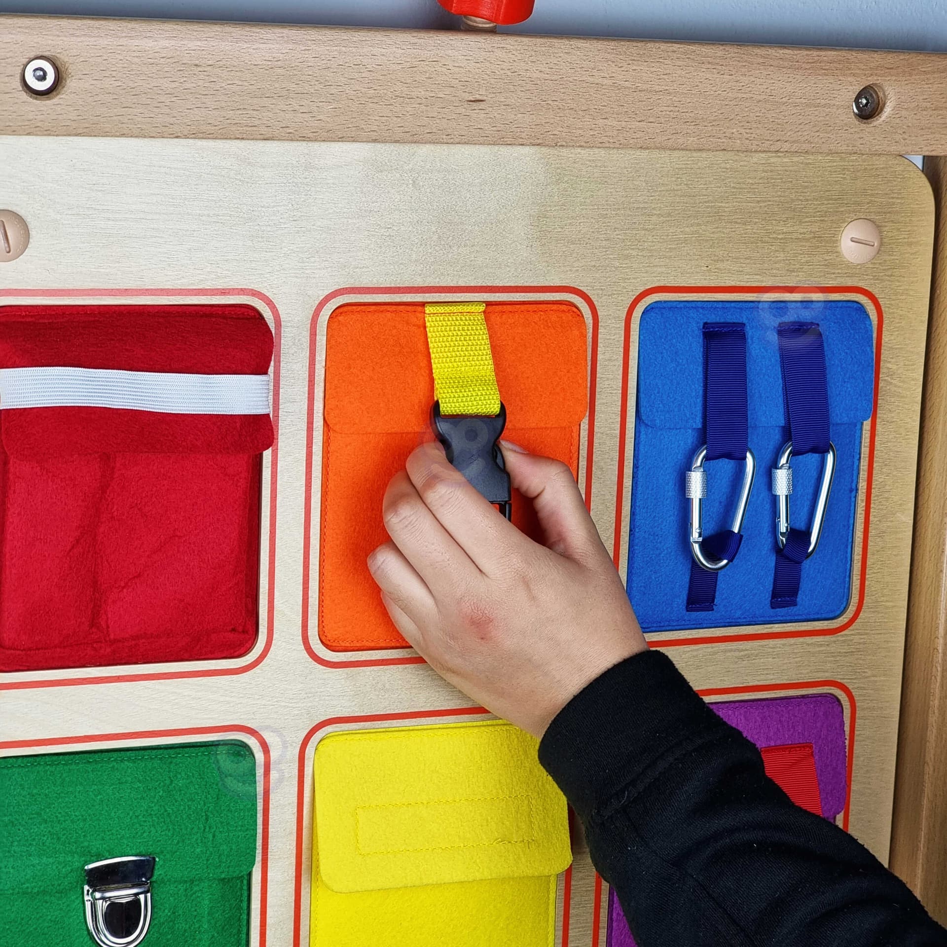 

Kieszonki Do Zamykania i Otwierania Zamki Tablica Ścienna Masterkidz