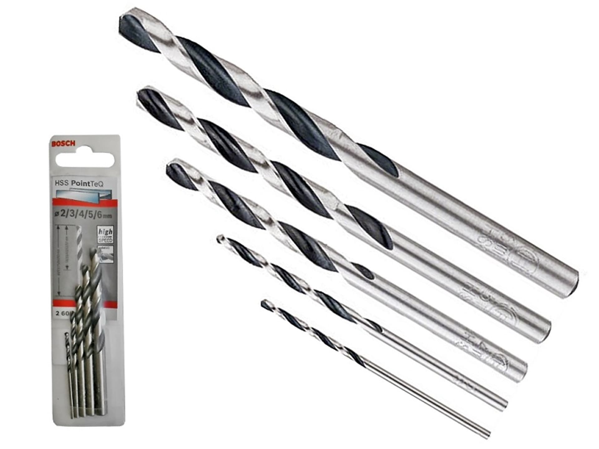 

ZESTAW WIERTEŁ 5 SZT. POINTTEQ DO METALU 2,3,4,5,6