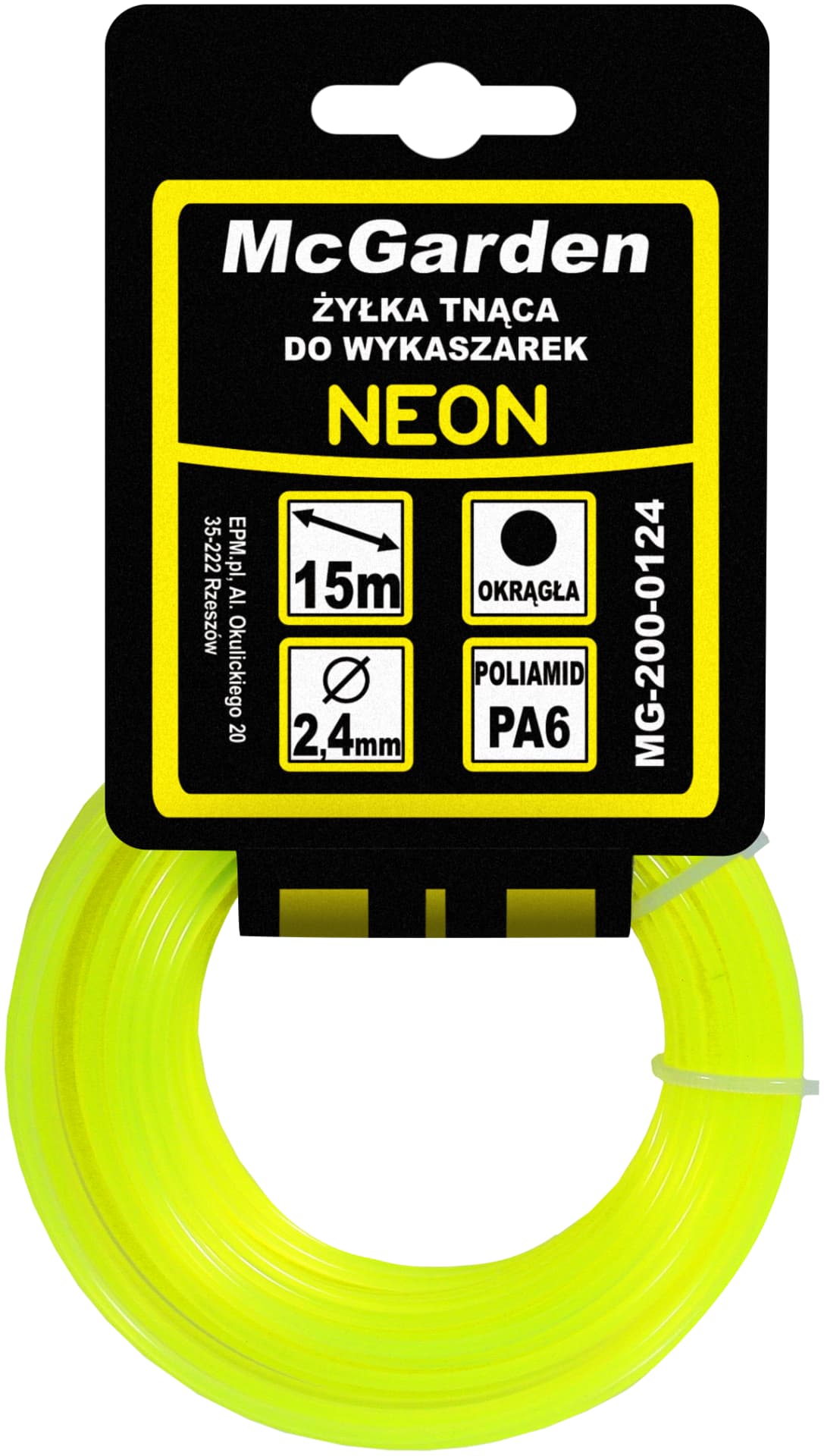 

ŻYŁKA DO WYKASZARKI OKRĄGŁA NEON 3,0MM 15M