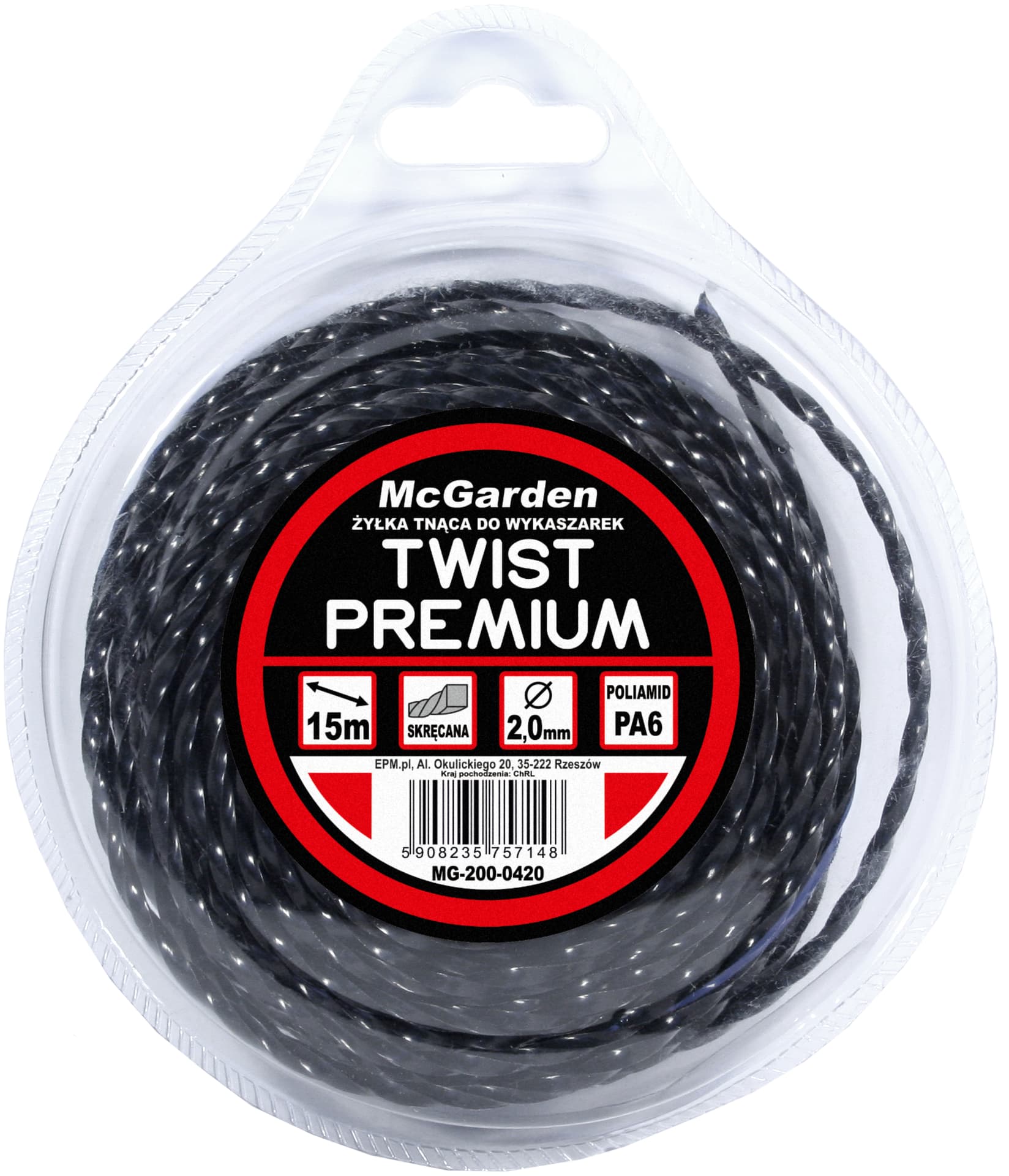 

ŻYŁKA DO WYKASZARKI TWIST PREMIUM 3.0MM 15M