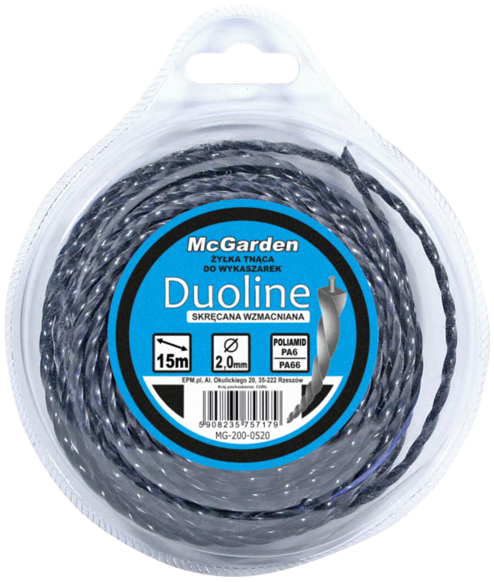

ŻYŁKA DO WYKASZARKI SKRĘCANA WZMACNIANA DUOLINE 3.0MM*15