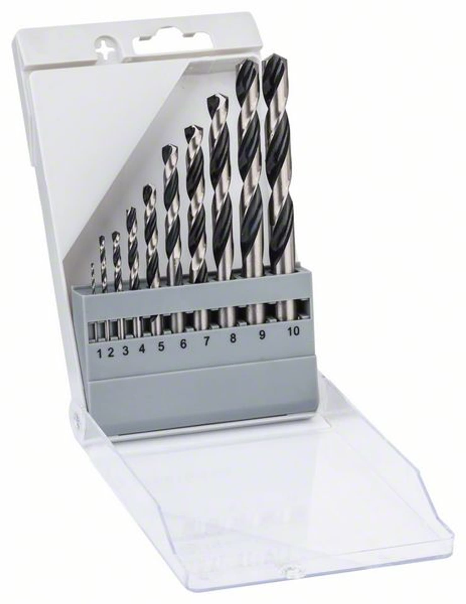 

ZESTAW WIERTEŁ 10 SZT. POINTTEQ DO METALU 1-10MM