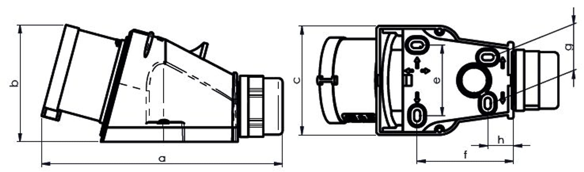 

WTYKA IZOLACYJNA STAŁA 32A 400V 3P+N+Z IP44