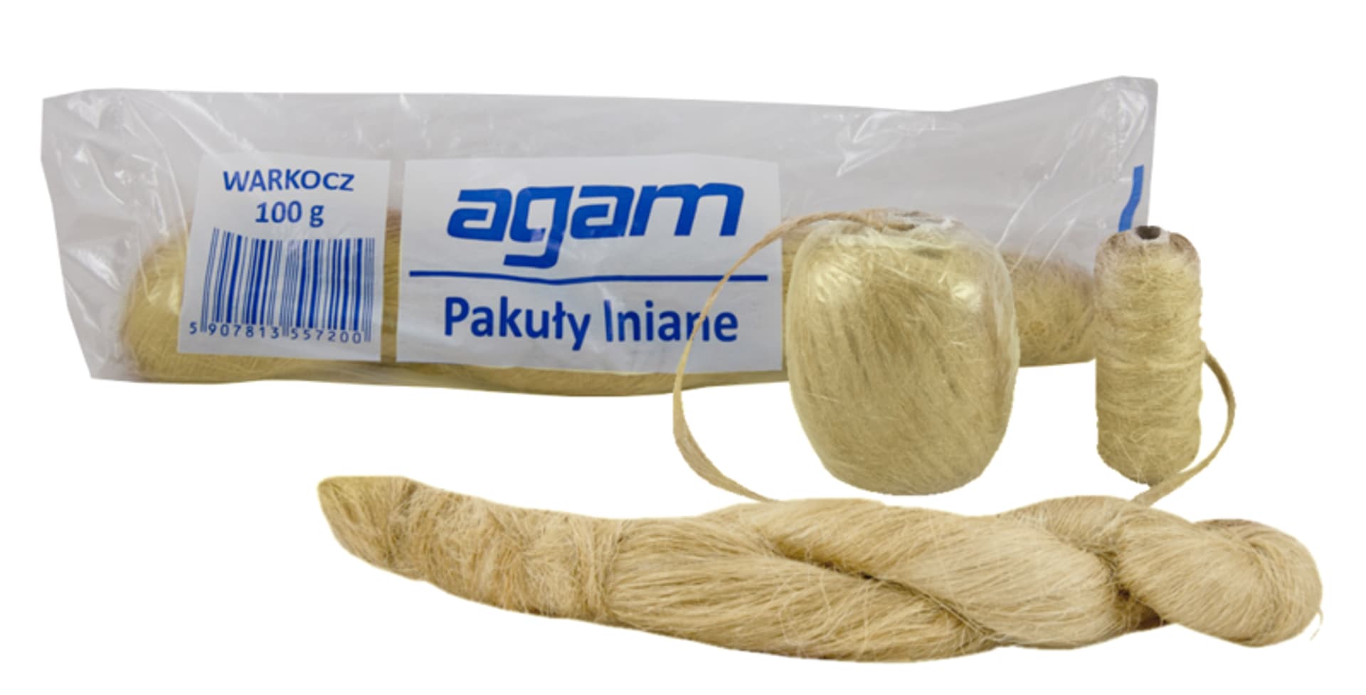 

PAKUŁY LNIANE W SZPULI 8 DKG