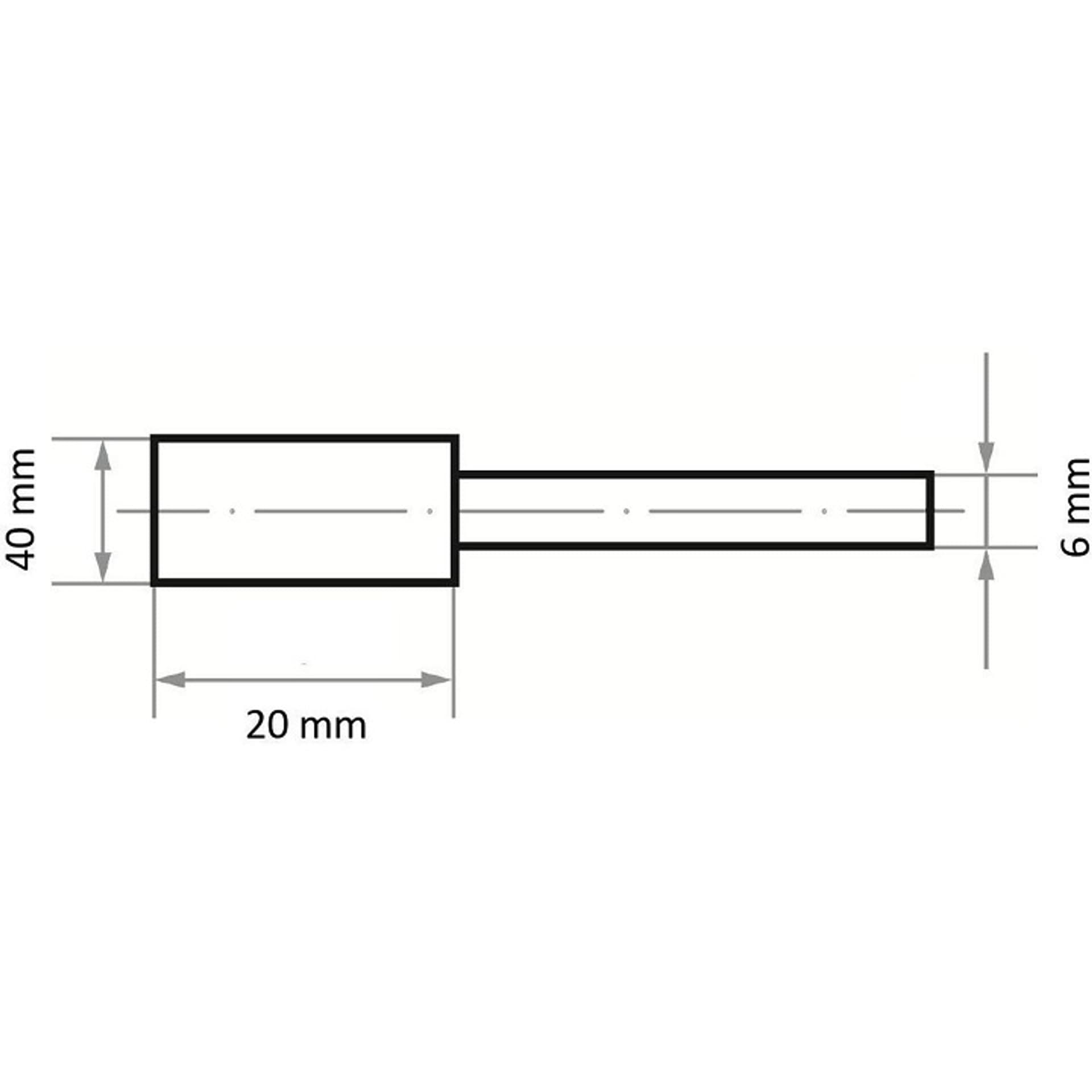 

ŚCIERNICA TRZPIENIOWA NK 24 N BA MIĘKKA 40*20*6