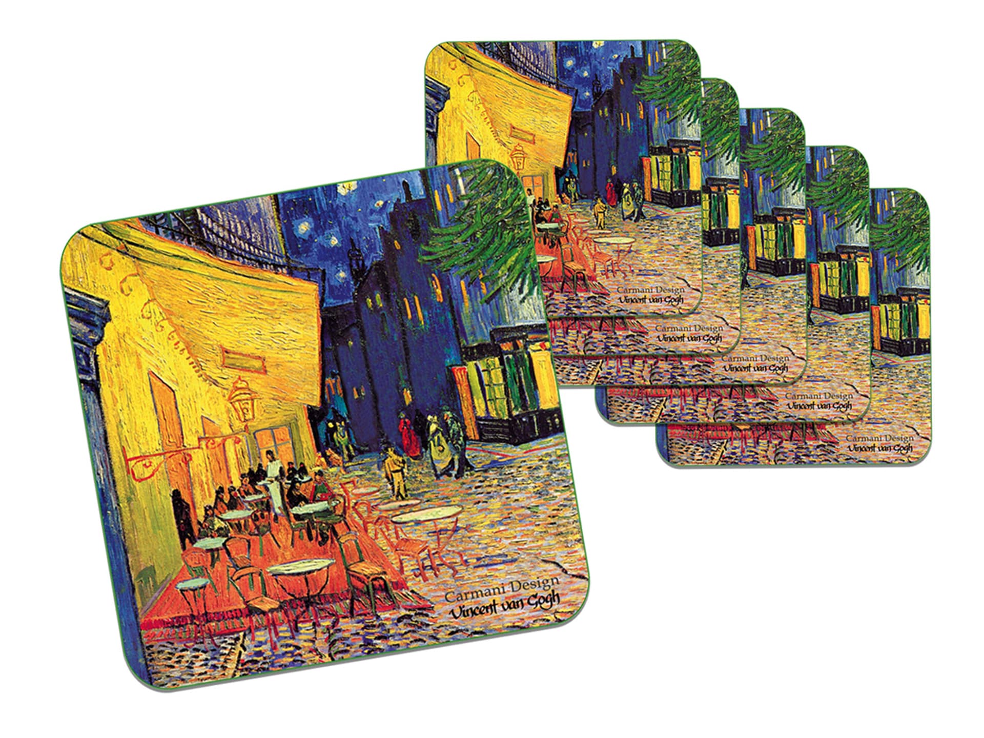 

Kpl. 6 podkładek korkowych - V. van Gogh, Taras Kawiarni w Nocy (CARMANI)