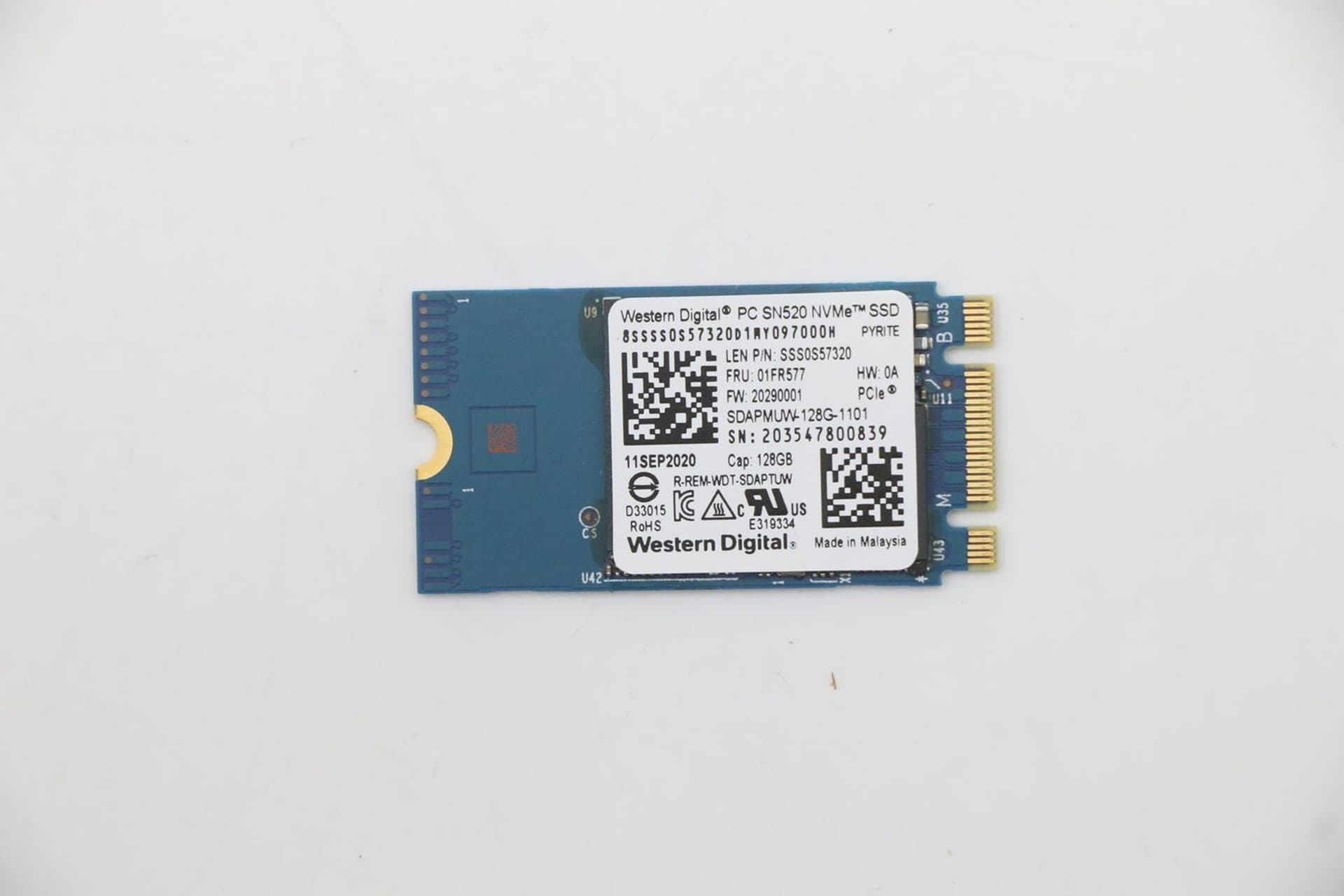 

Lenovo Sandisk 1101 128GB M.2 PCIe