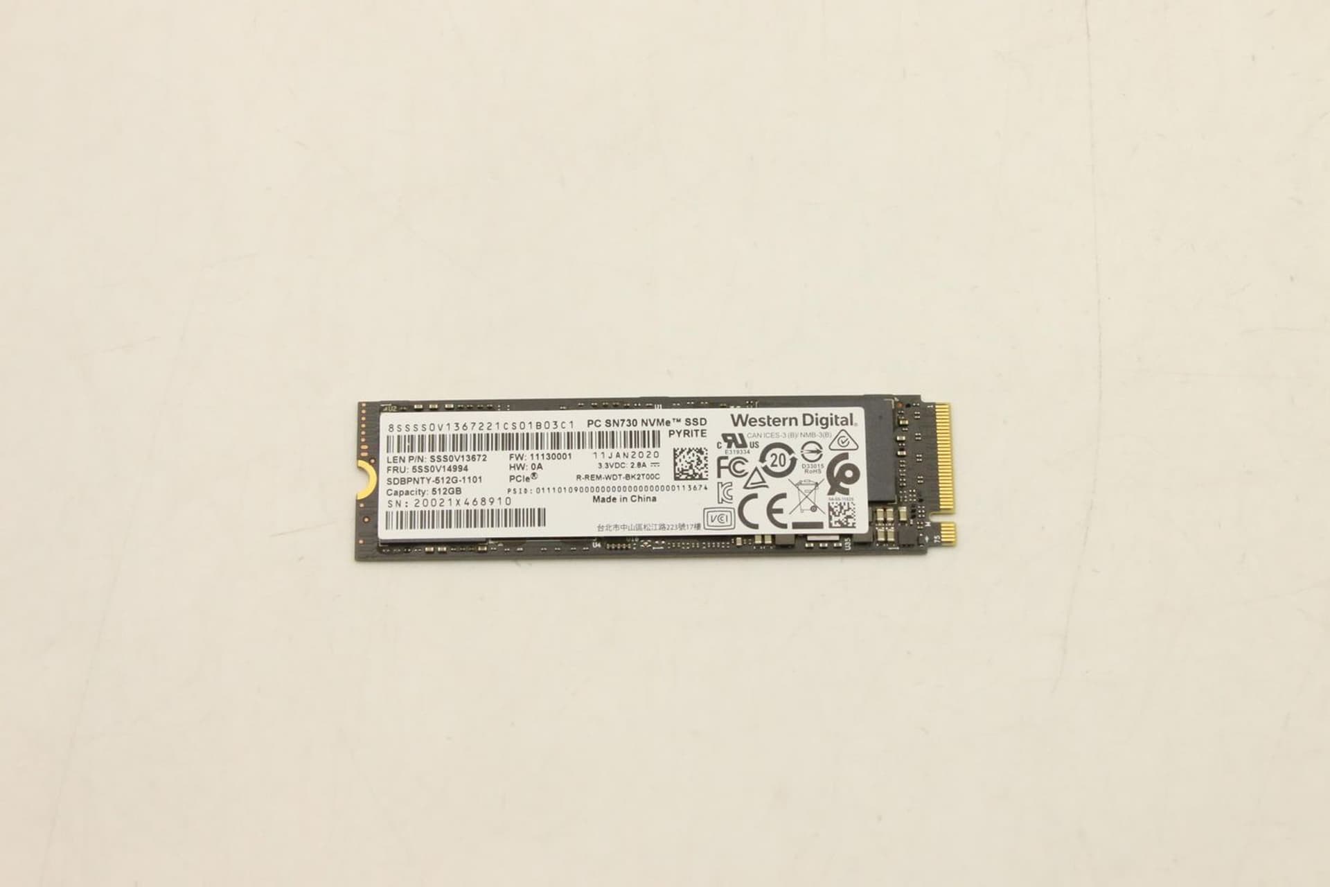 

Lenovo Western Digital SN730 512GB
