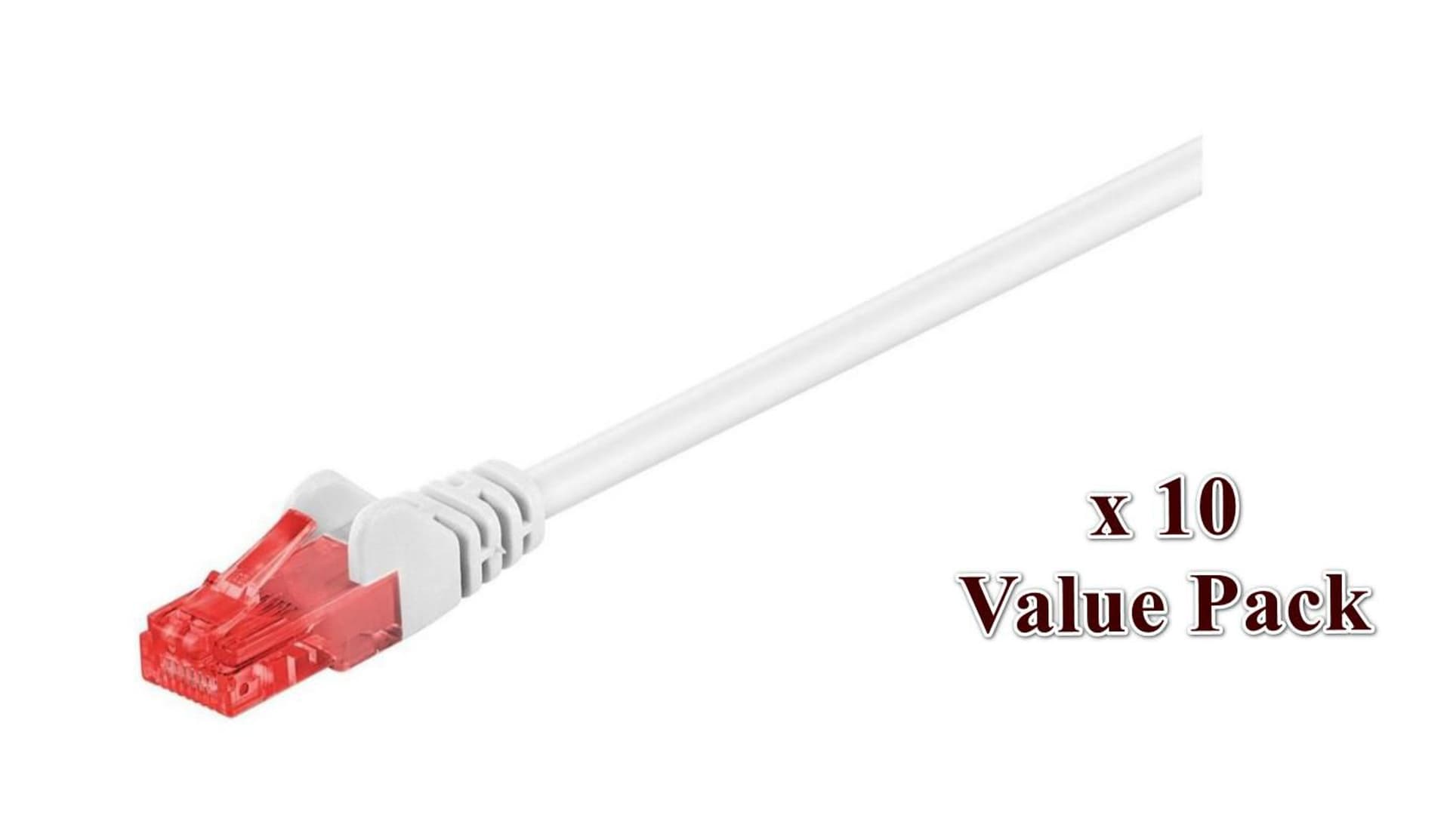

MicroConnect U/UTP CAT6 7M White 10 PACK