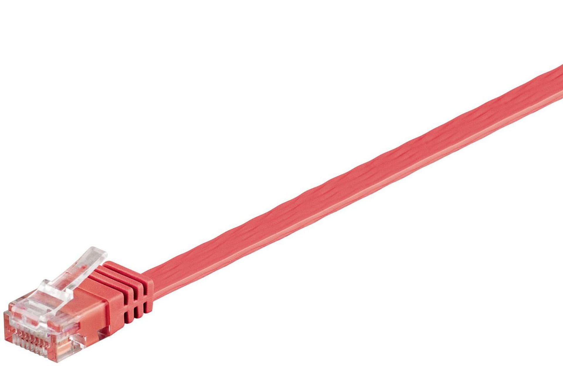 

MicroConnect U/UTP CAT6 1M Red Flat