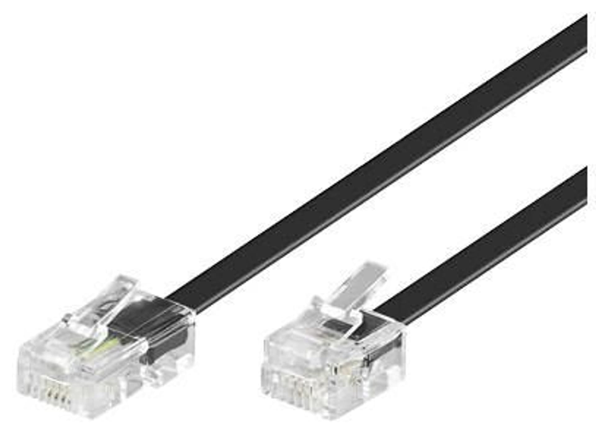 

MicroConnect RJ11-RJ45 1M M/M Black