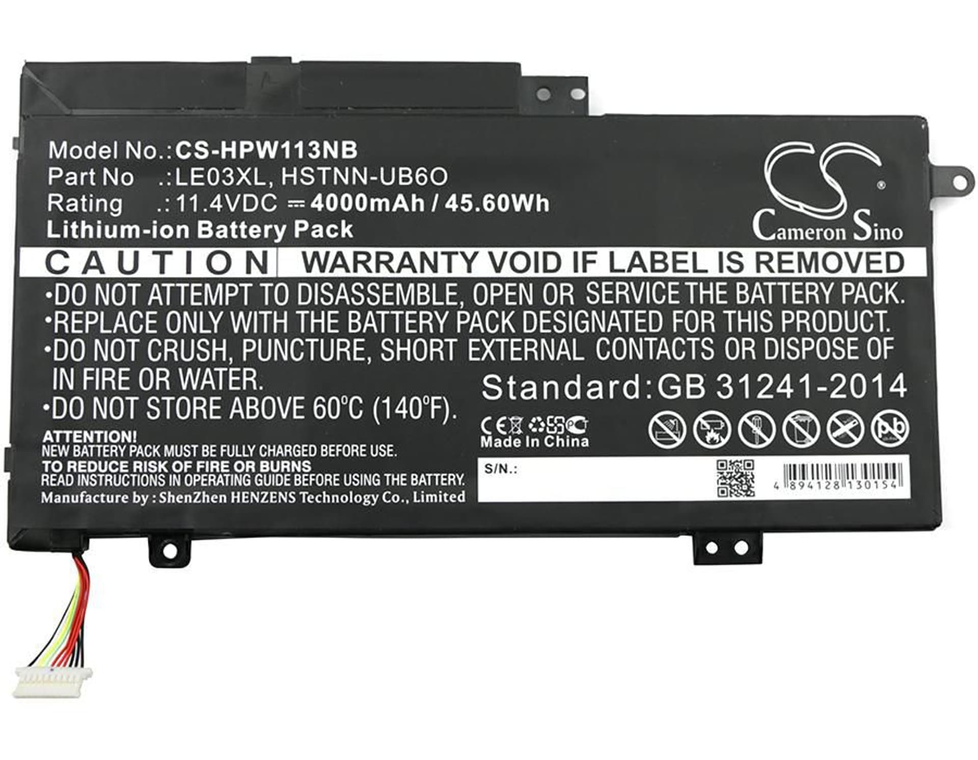 

CoreParts Laptop Battery for HP