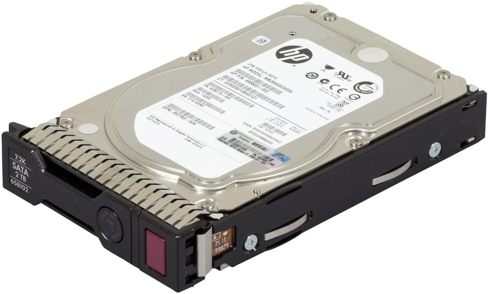 

Hewlett Packard Enterprise 2TB 6G SATA 7.2k 3.5in SC MDL