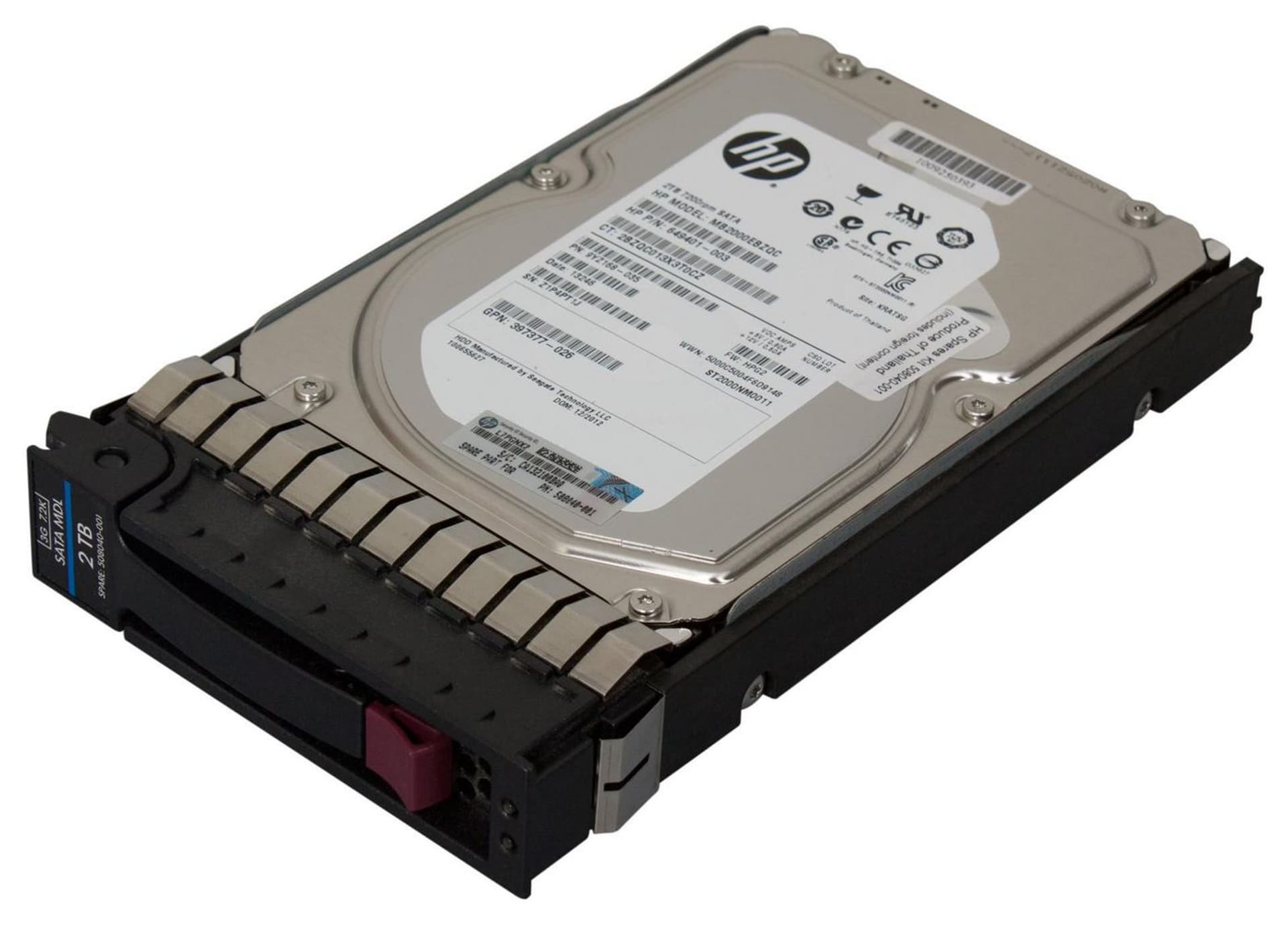 

Hewlett Packard Enterprise SATA HD 2TB 3,5inch 7,200rpm