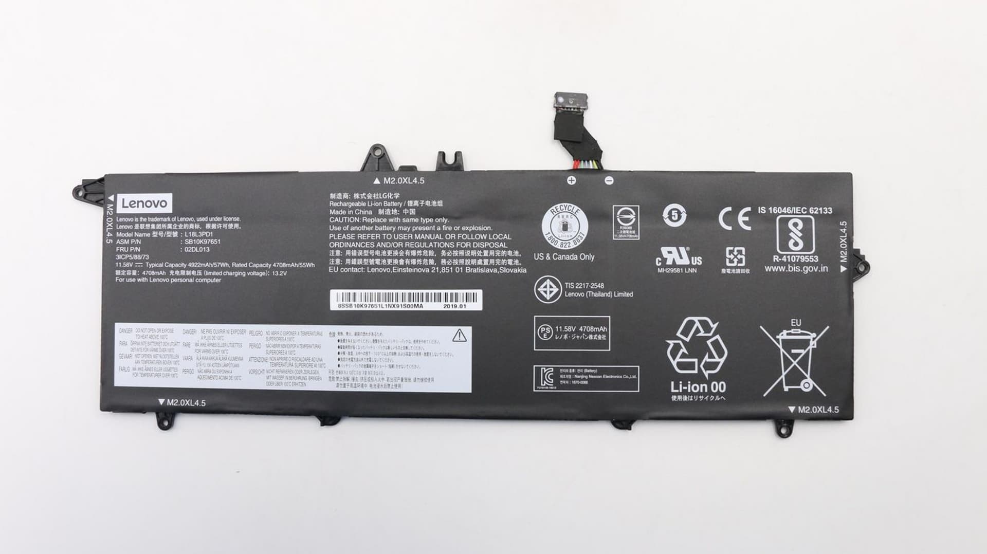 

Lenovo Battery Internal 3C 57Wh Lilon