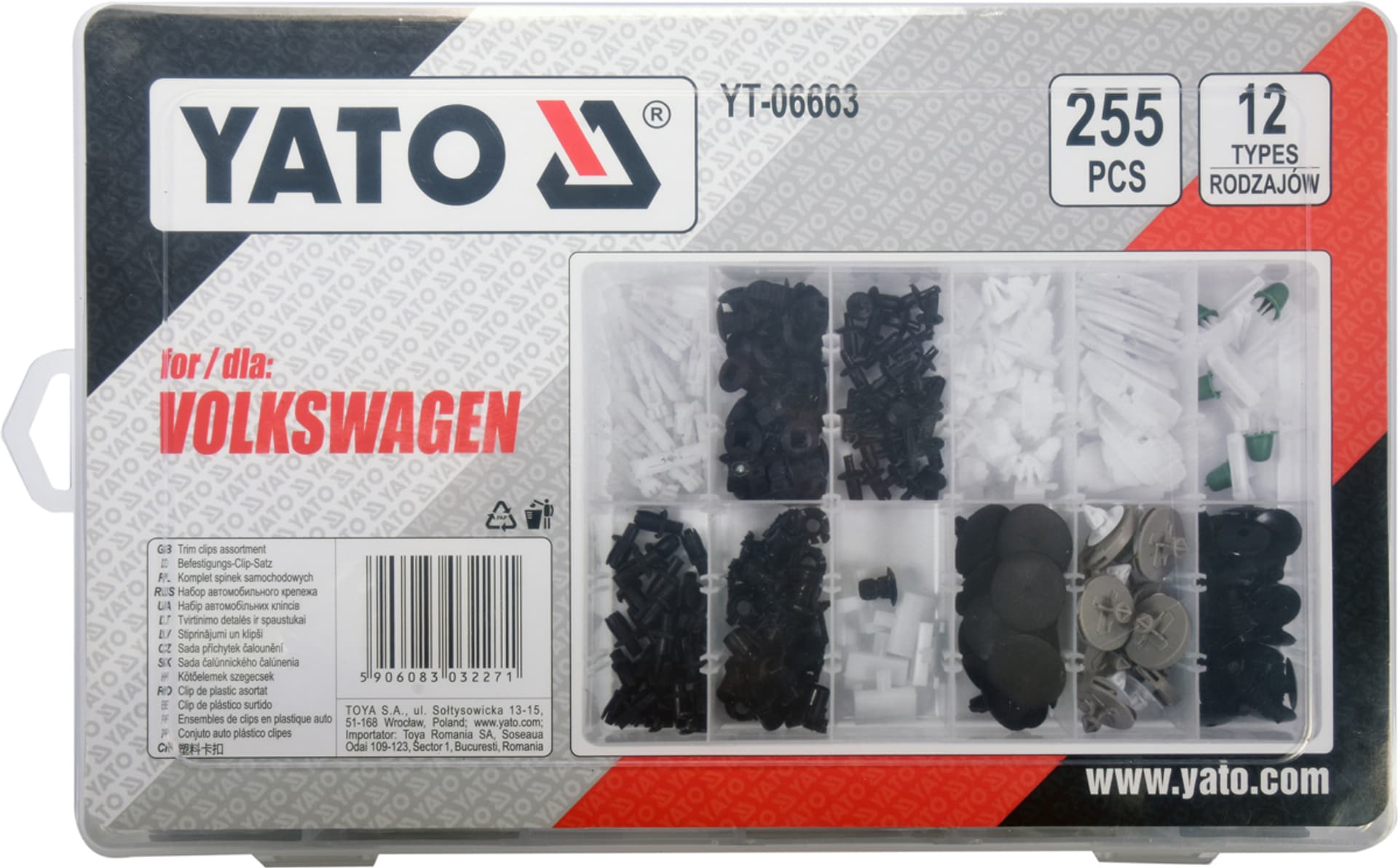 

KOMPLET SPINEK SAMOCHODOWYCH VOLKSWAGEN 255SZT