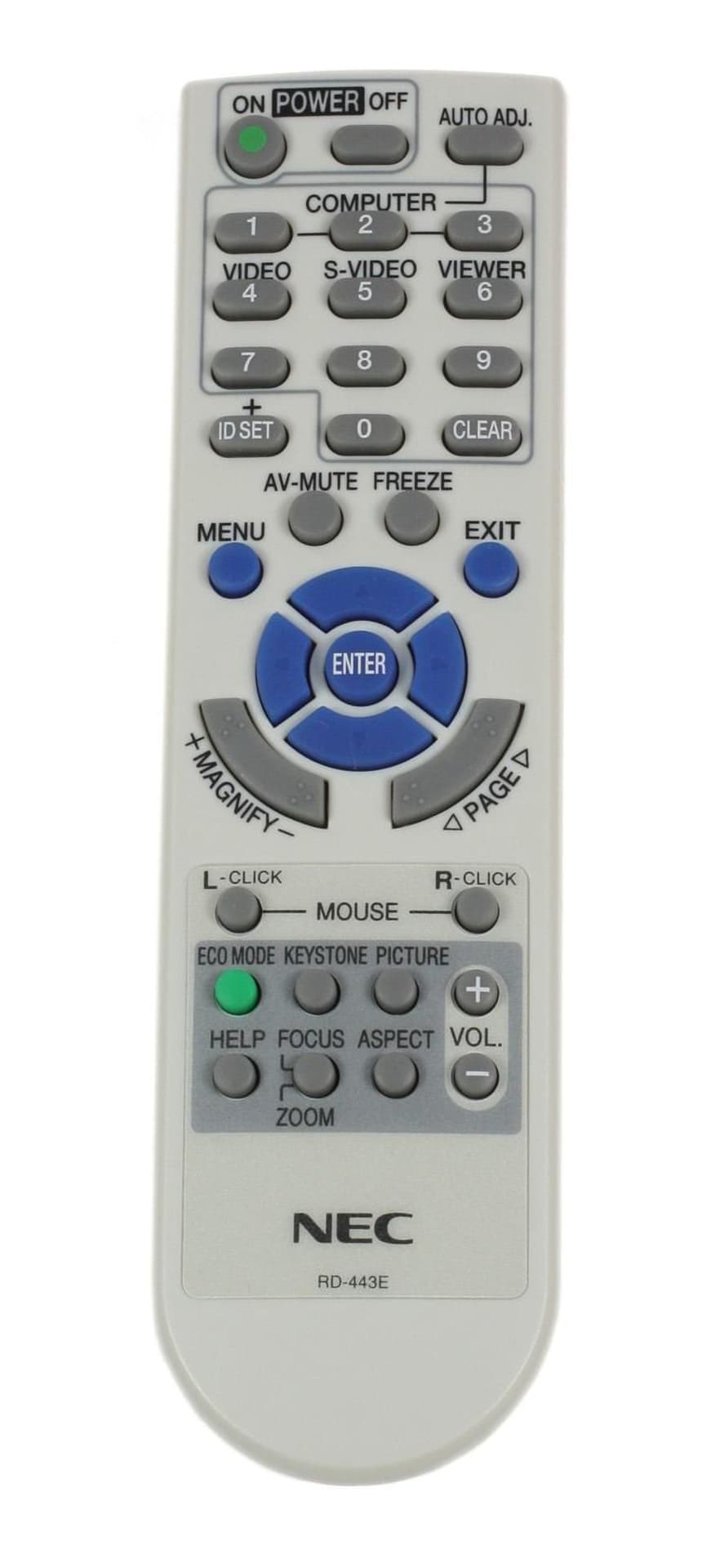 

NEC Remote-C RD-443E VT580G/480/58