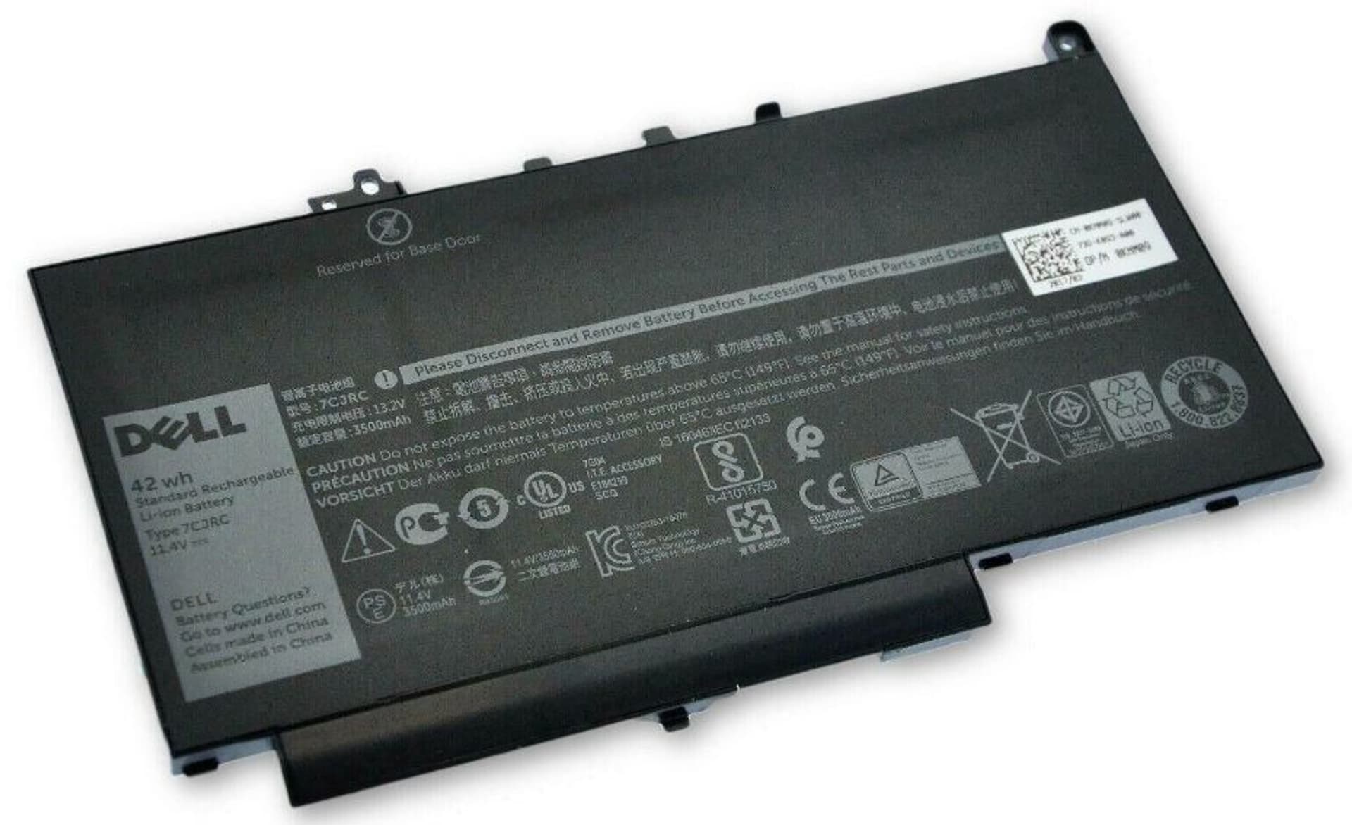 

Dell Battery, 42WHR, 3 Cell,