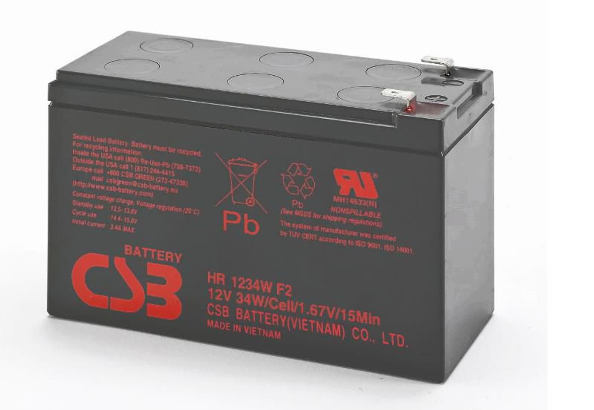 

PowerWalker HR 1234W Battery 12V/9Ah