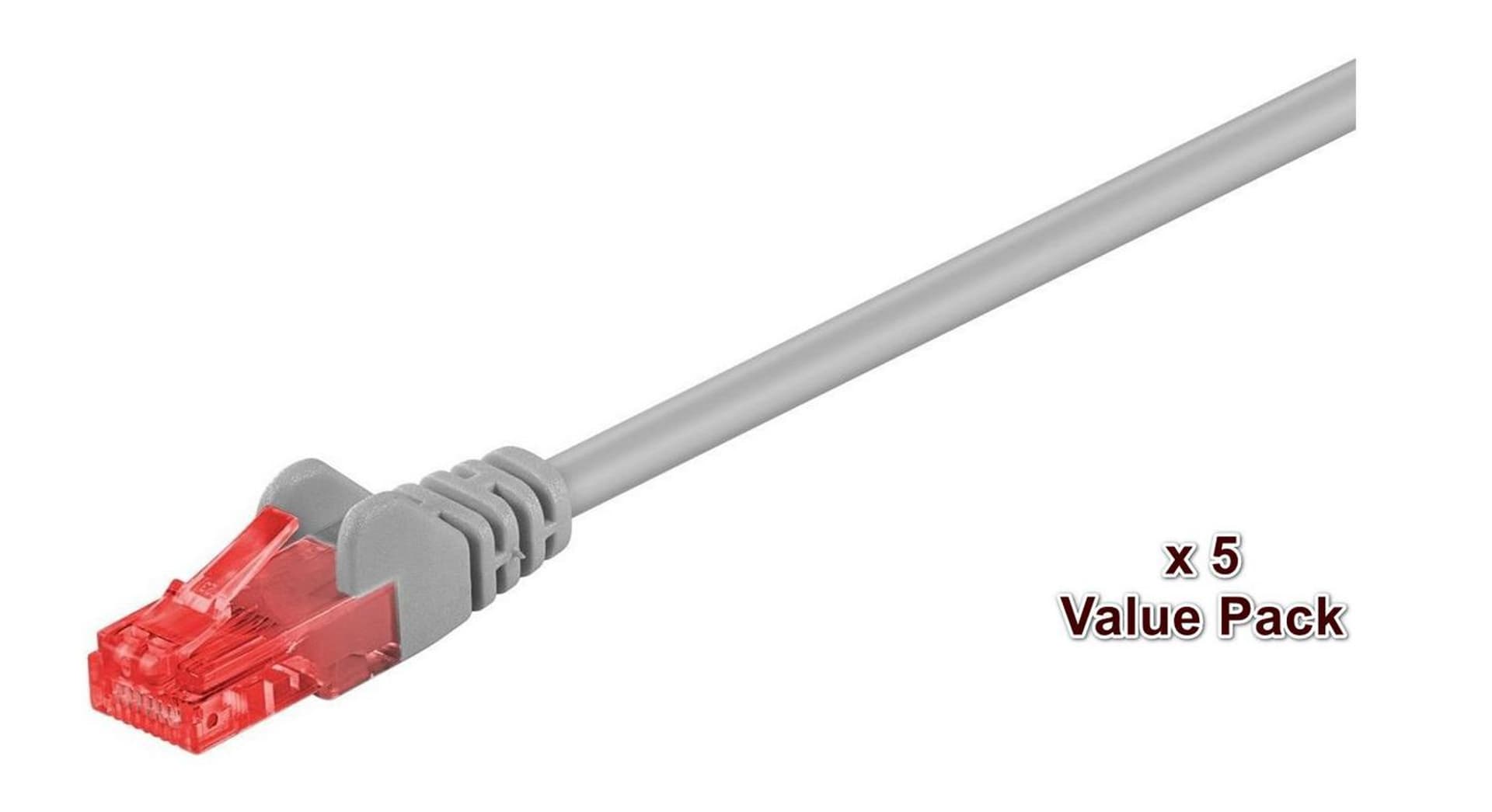 

MicroConnect U/UTP CAT6 15M GREY 5 PACK