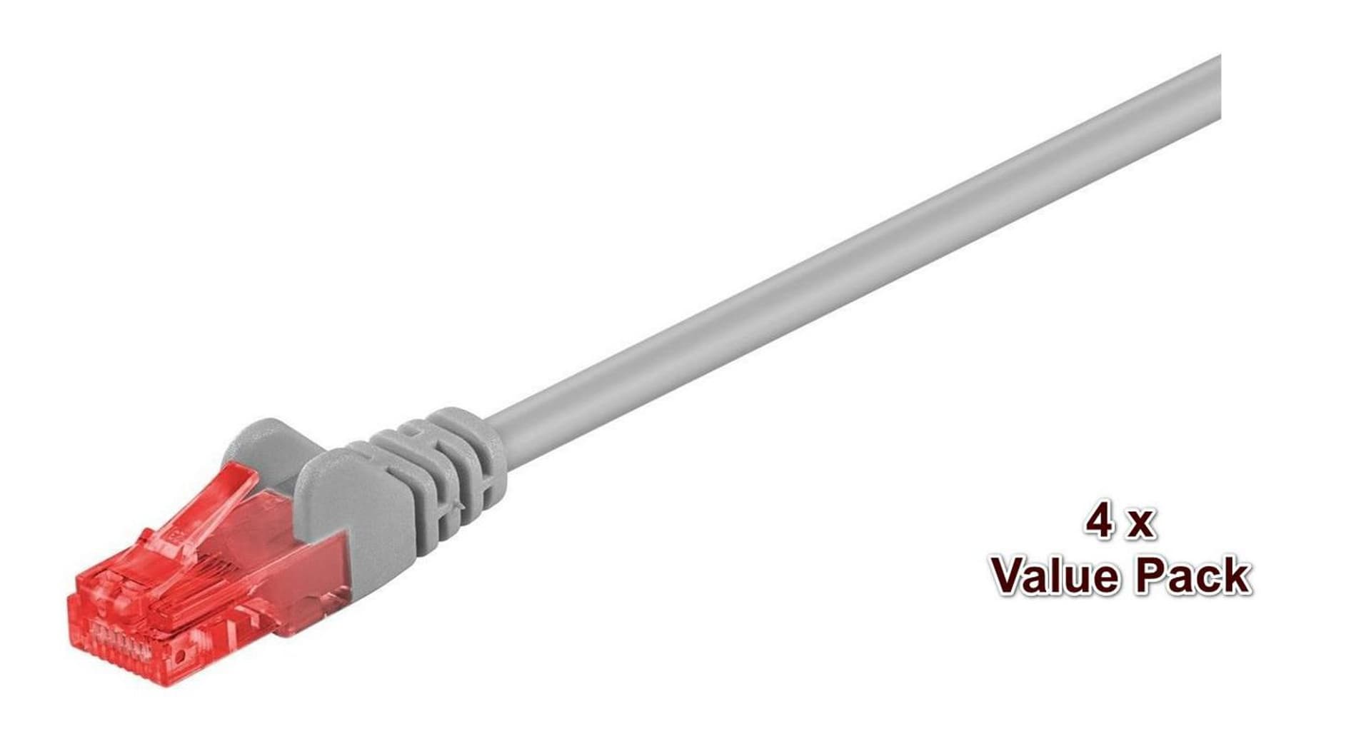 

MicroConnect U/UTP CAT6 20M Grey 4 PACK