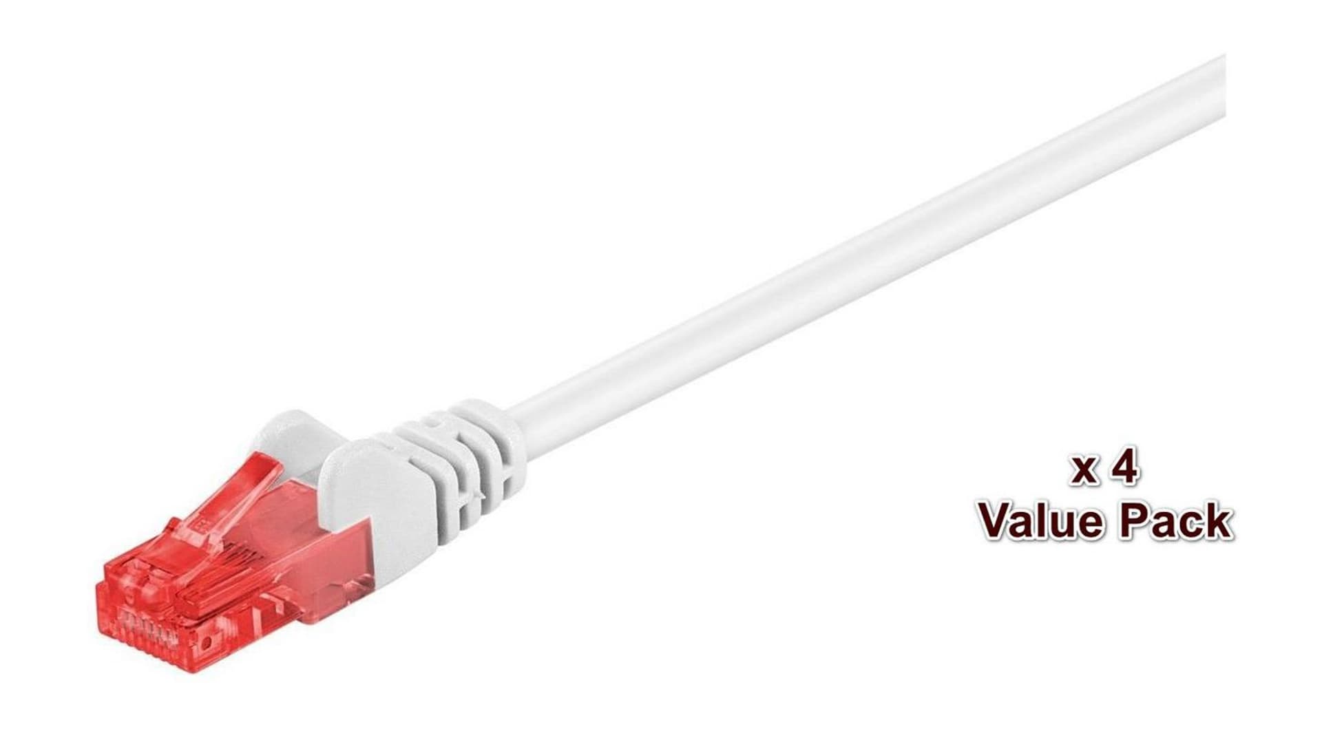 

MicroConnect U/UTP CAT6 20M White 4 PACK