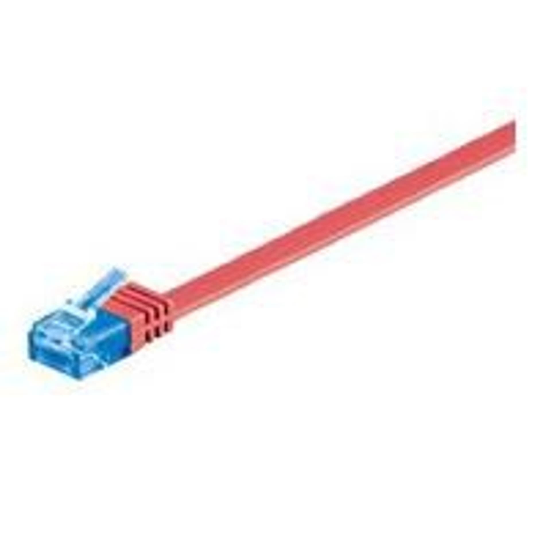 

MicroConnect U/UTP CAT6A 1M Red Flat