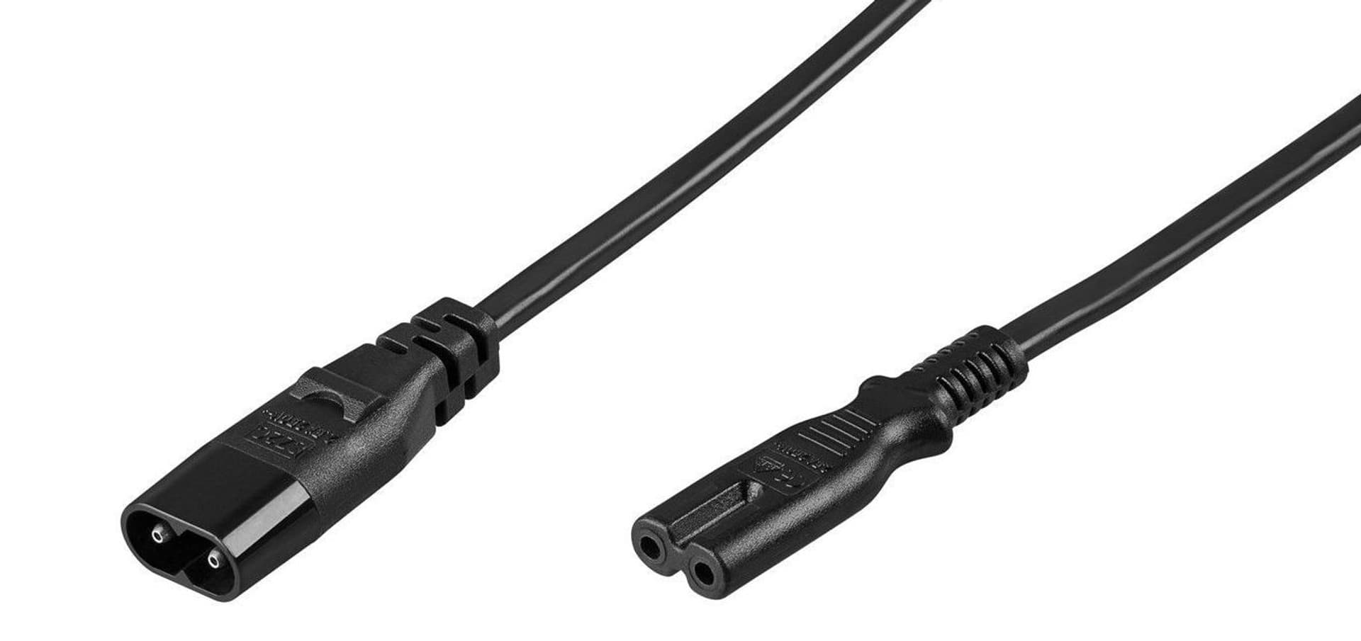 

MicroConnect Extension cord C7/C8 2M Black
