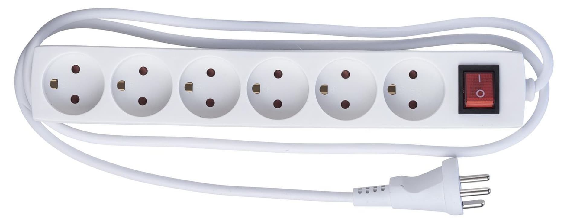 

MicroConnect 6-way Danish Power Strip 1.5m