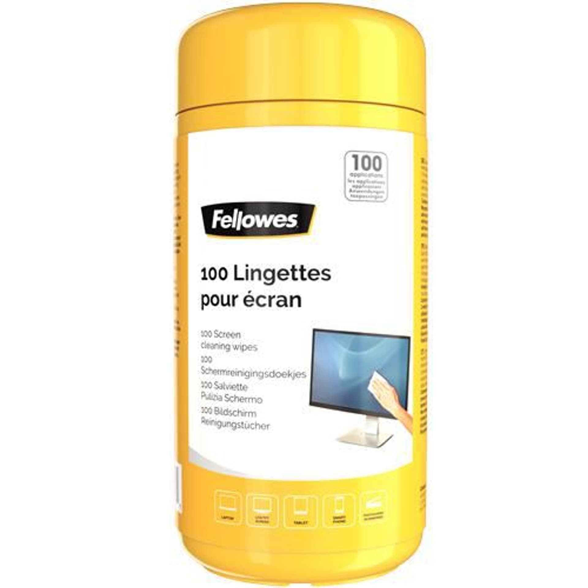 

Ściereczki nasączone do ekranu FELLOWES tuba 100szt. 9970330