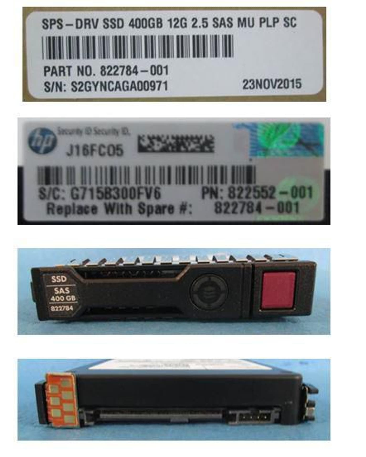 

Hewlett Packard Enterprise Hot-plug SSD 400GB 2.5 Inch