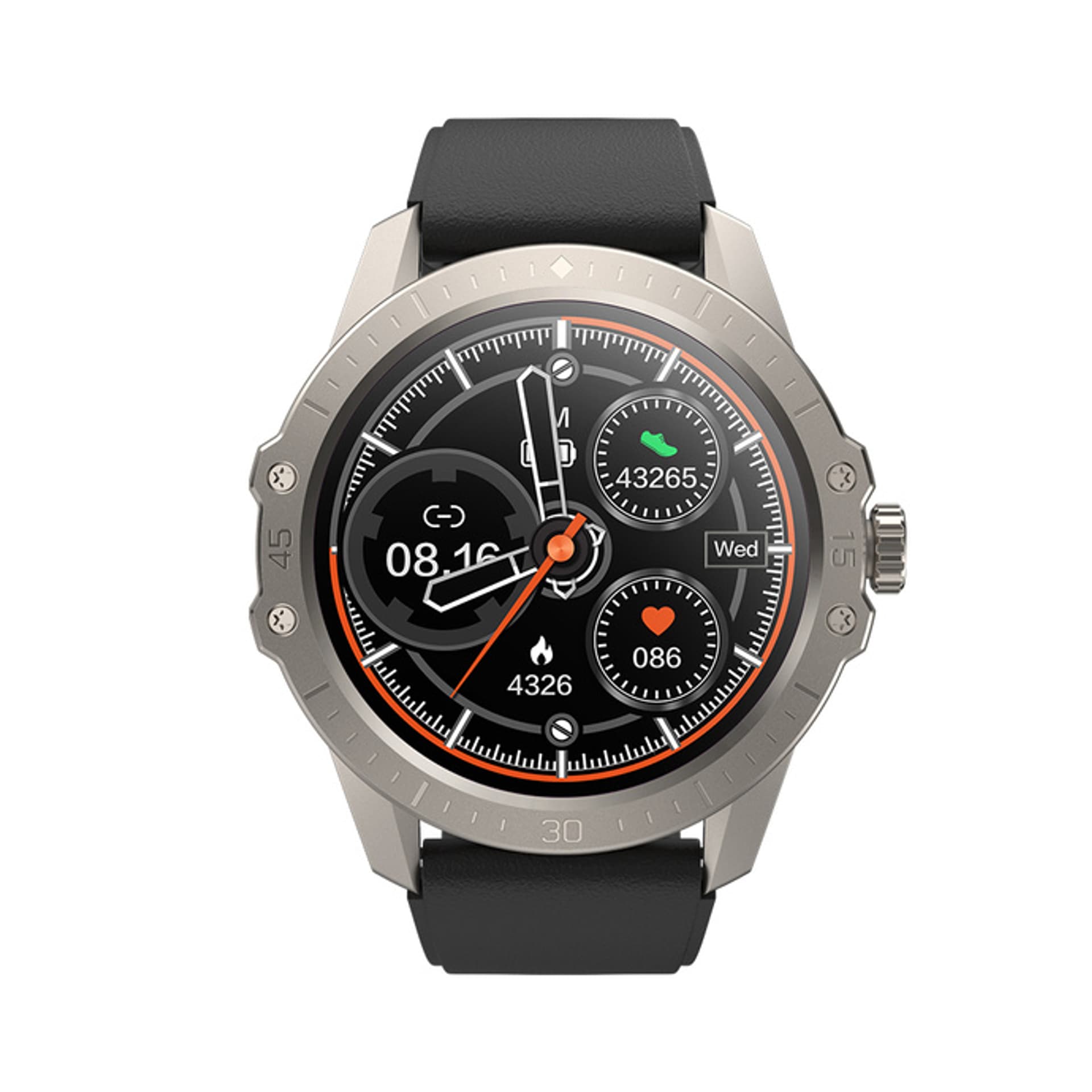 

Smartwatch Kumi GW2 srebrny (silver)