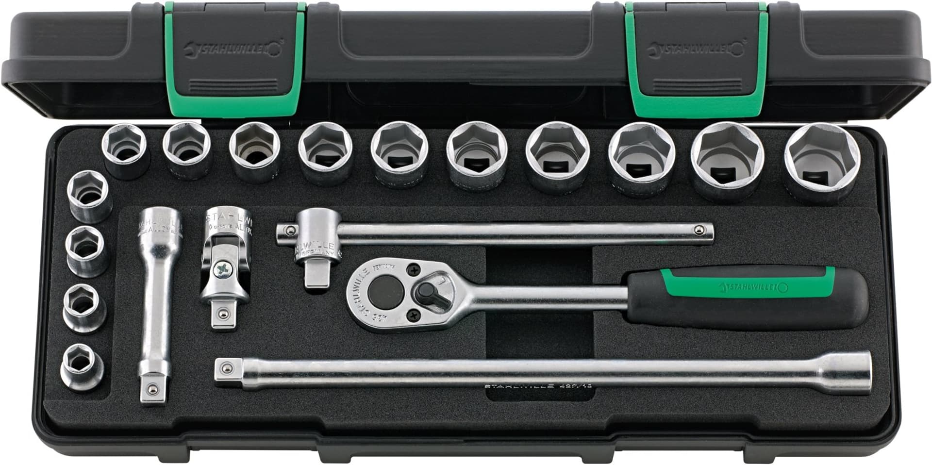 

Zestaw narzędzi 3/8" 19-el.w walizce ABS STAHLWILLE