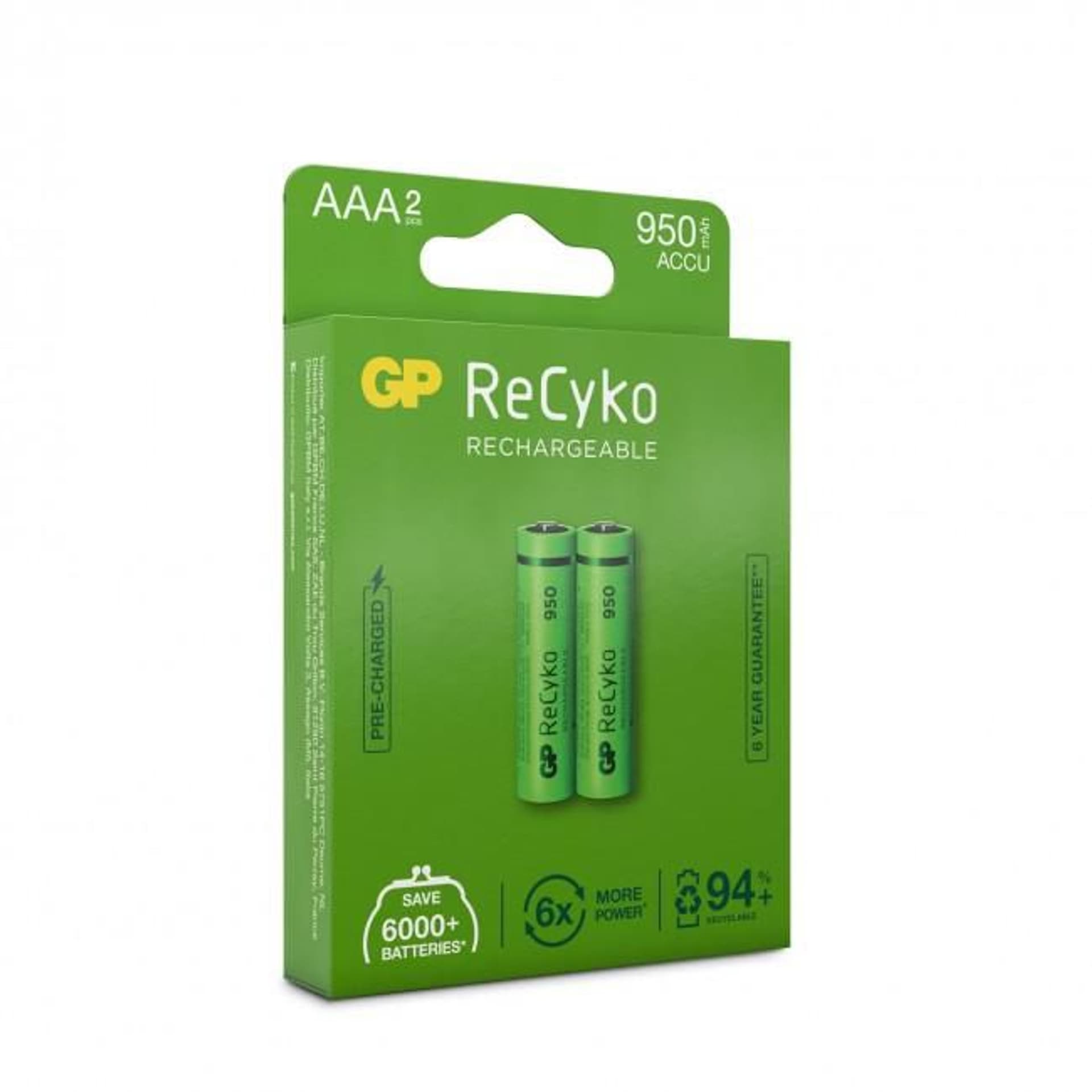 

GP Batteries RECYKO 100AAAHCE-2WB2/AAA