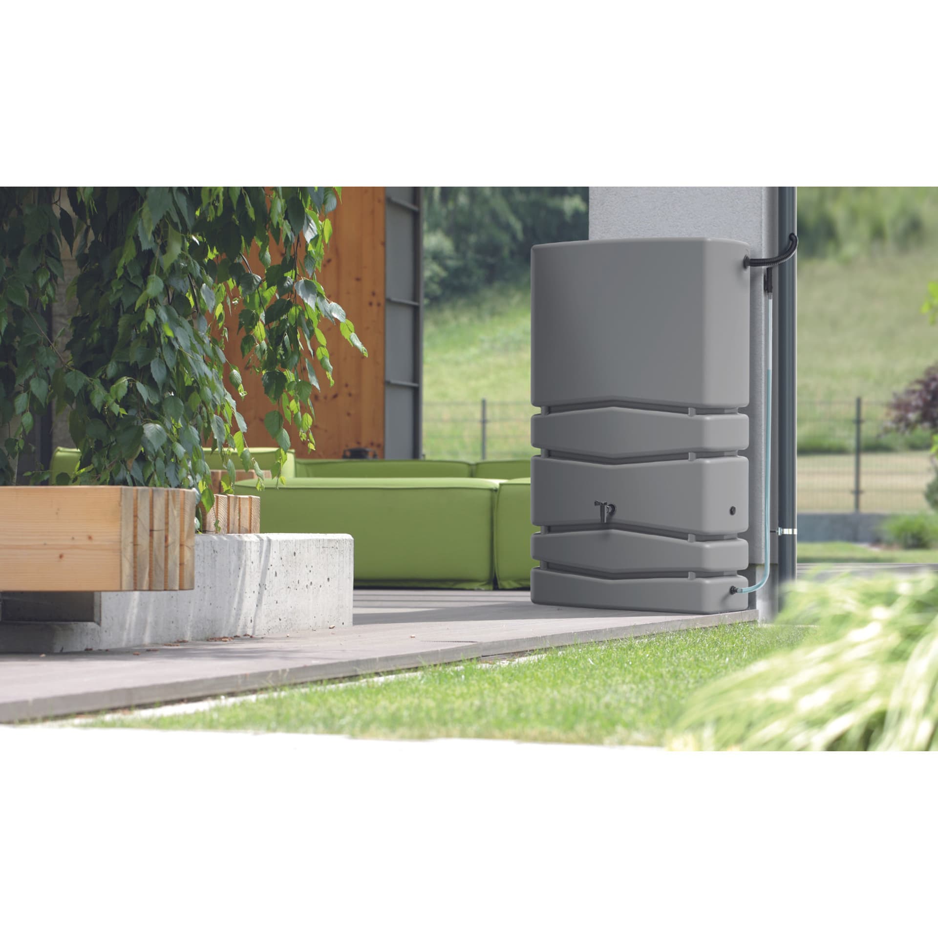 

Zbiornik na deszczówkę Aqua Tower - Szary 350 l. IDTC350-429UProsperplast