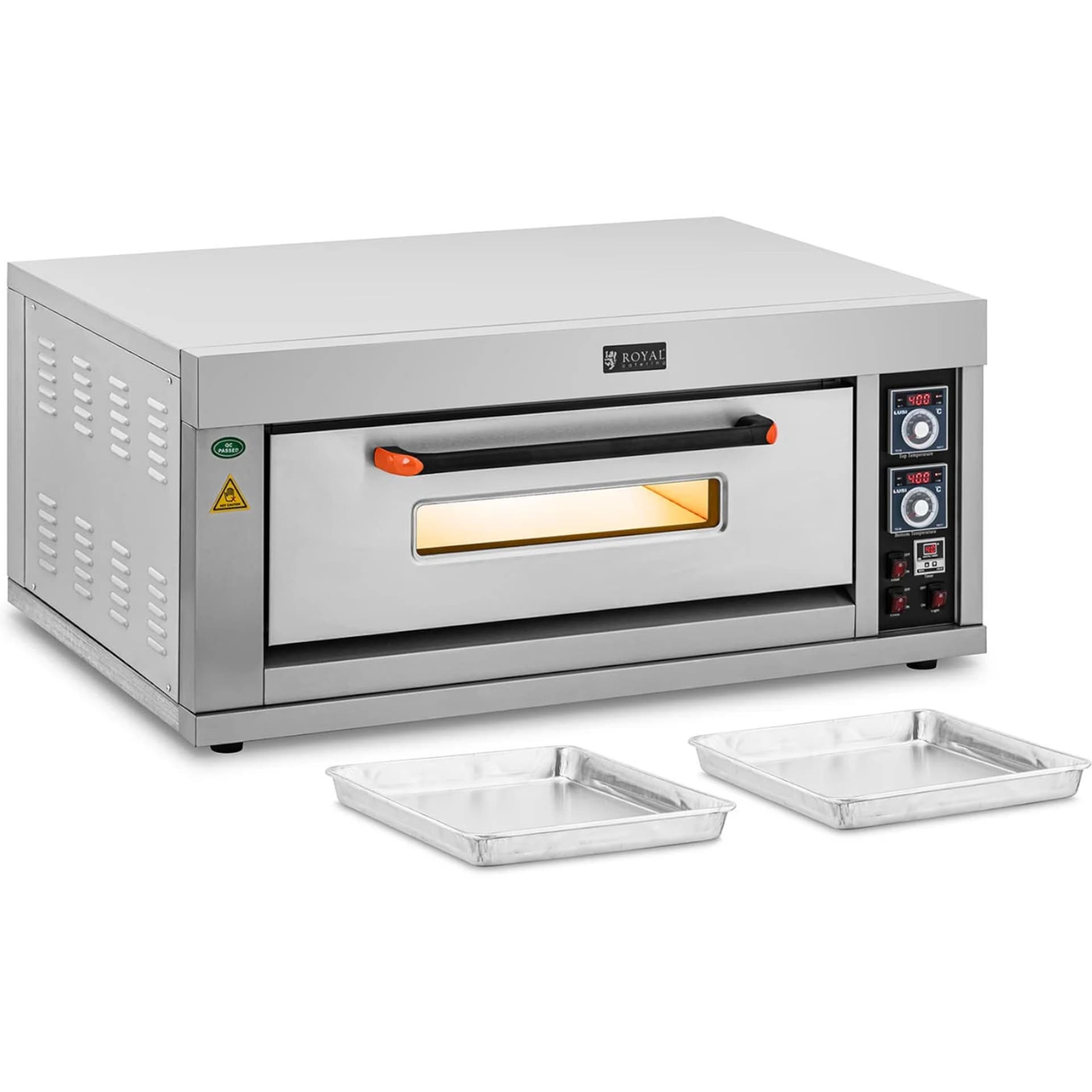 

Piec piekarniczy cukierniczy na 2 formy blachy 60x40 400C 6600W 400V