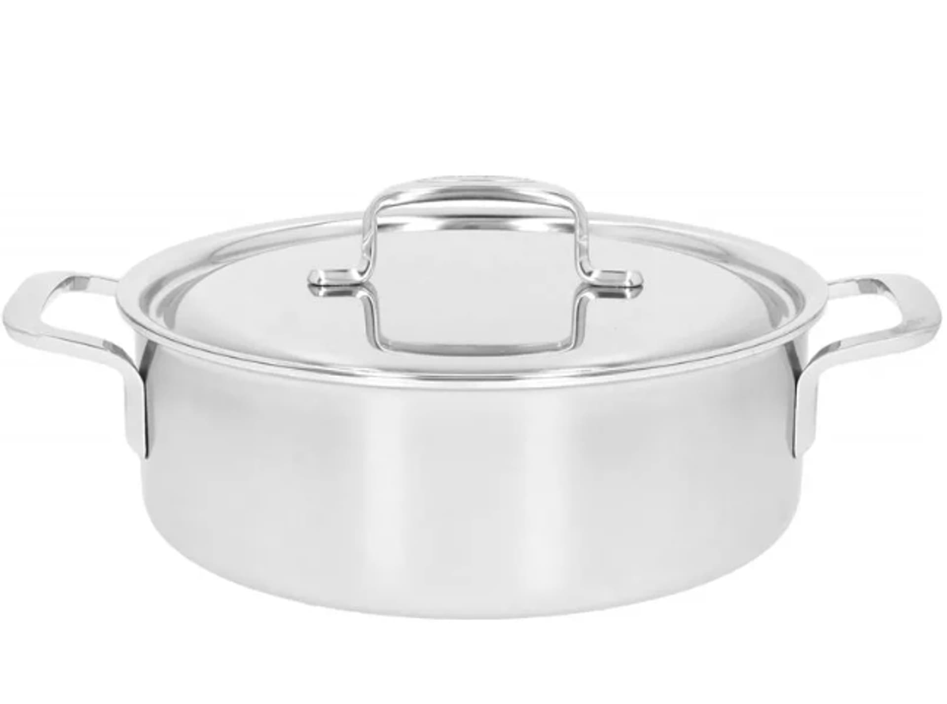 

Patelnia głęboka z 2 uchwytami i pokrywką DEMEYERE 5-Plus 40851-381-0 - 24 cm