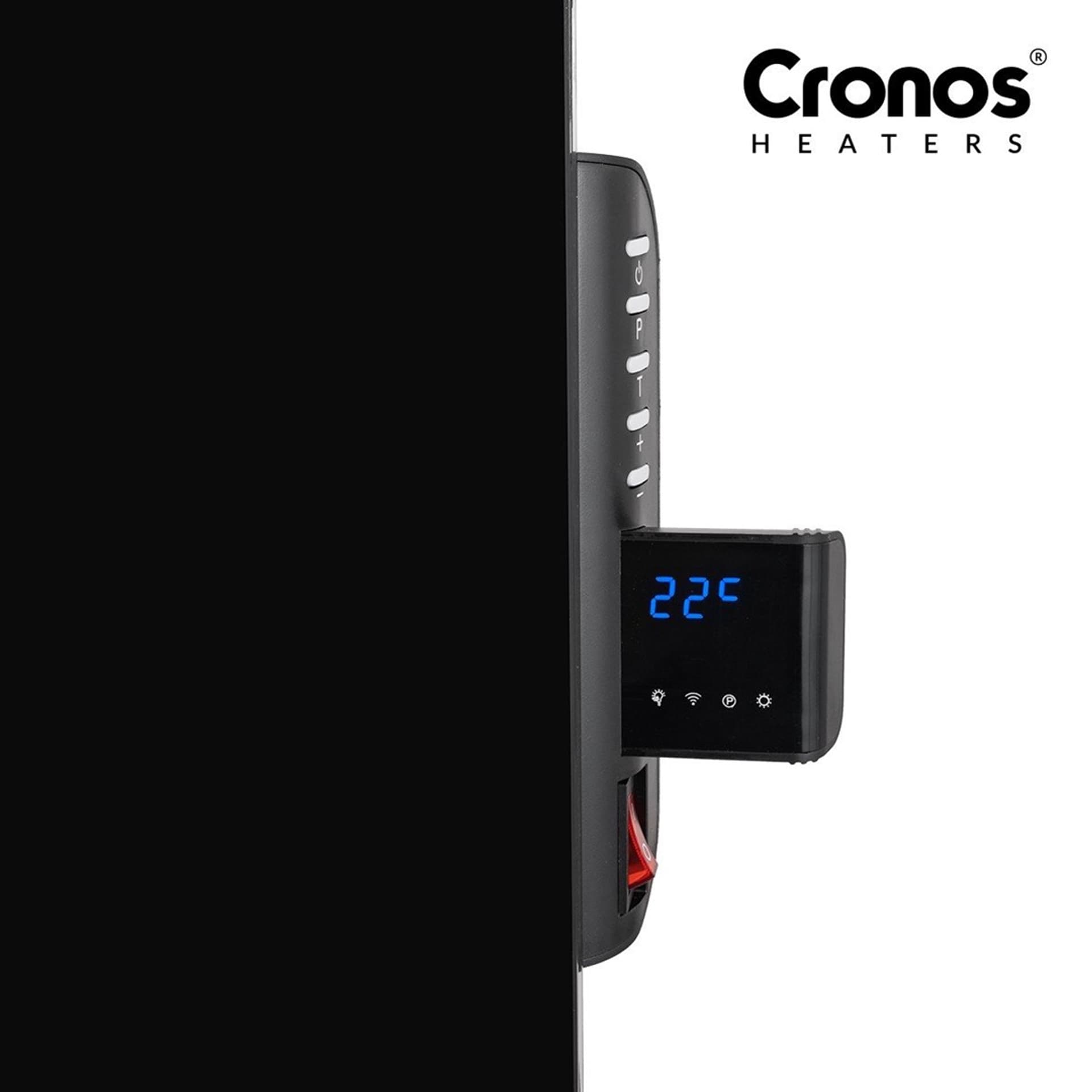 

Promiennik podczerwieni Cronos Synthelith CRG-720TWP 720W szklany czarny z WiFi i pilotem