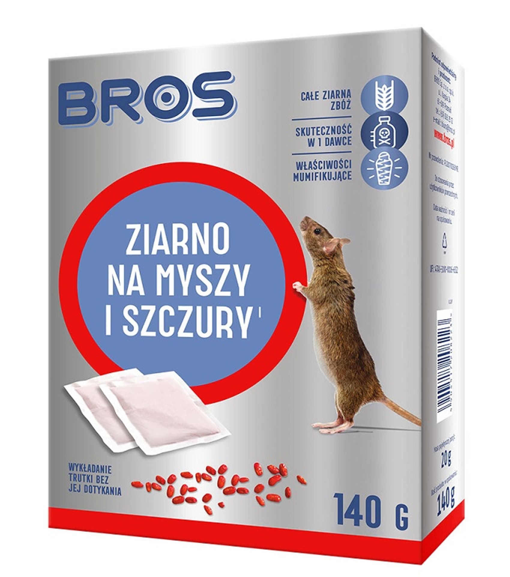 

ZIARNO NA MYSZY I SZCZURY 140G