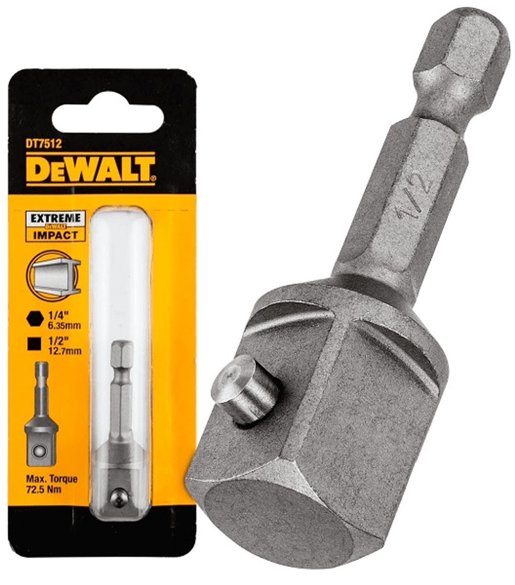

ADAPTER DO ZAKRĘTAREK UDAROWYCH Z 1/4' NA 1/2'