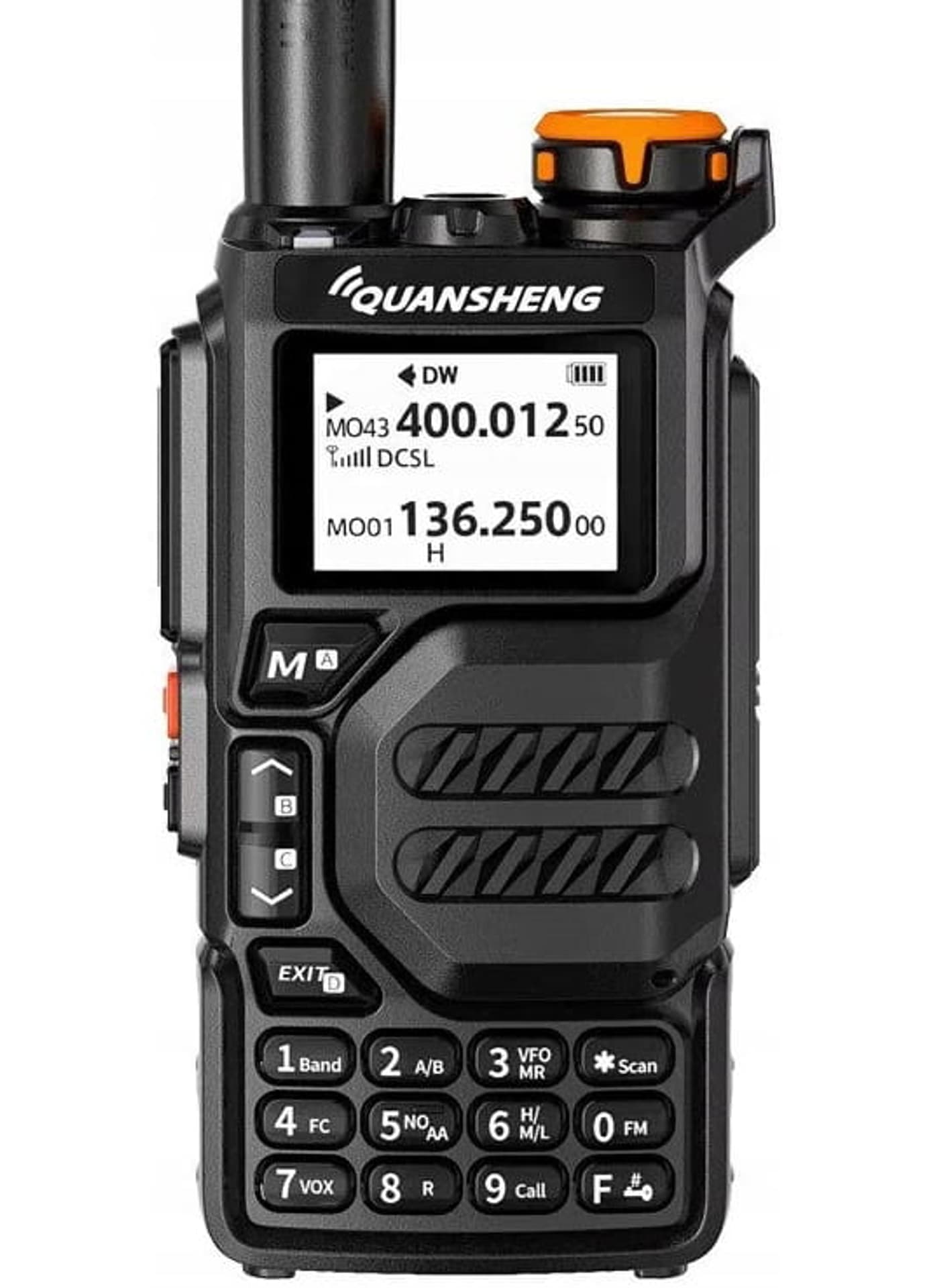 Quansheng UV-K5 5W VHF/UHF airband 50-600MHz FM USB-C